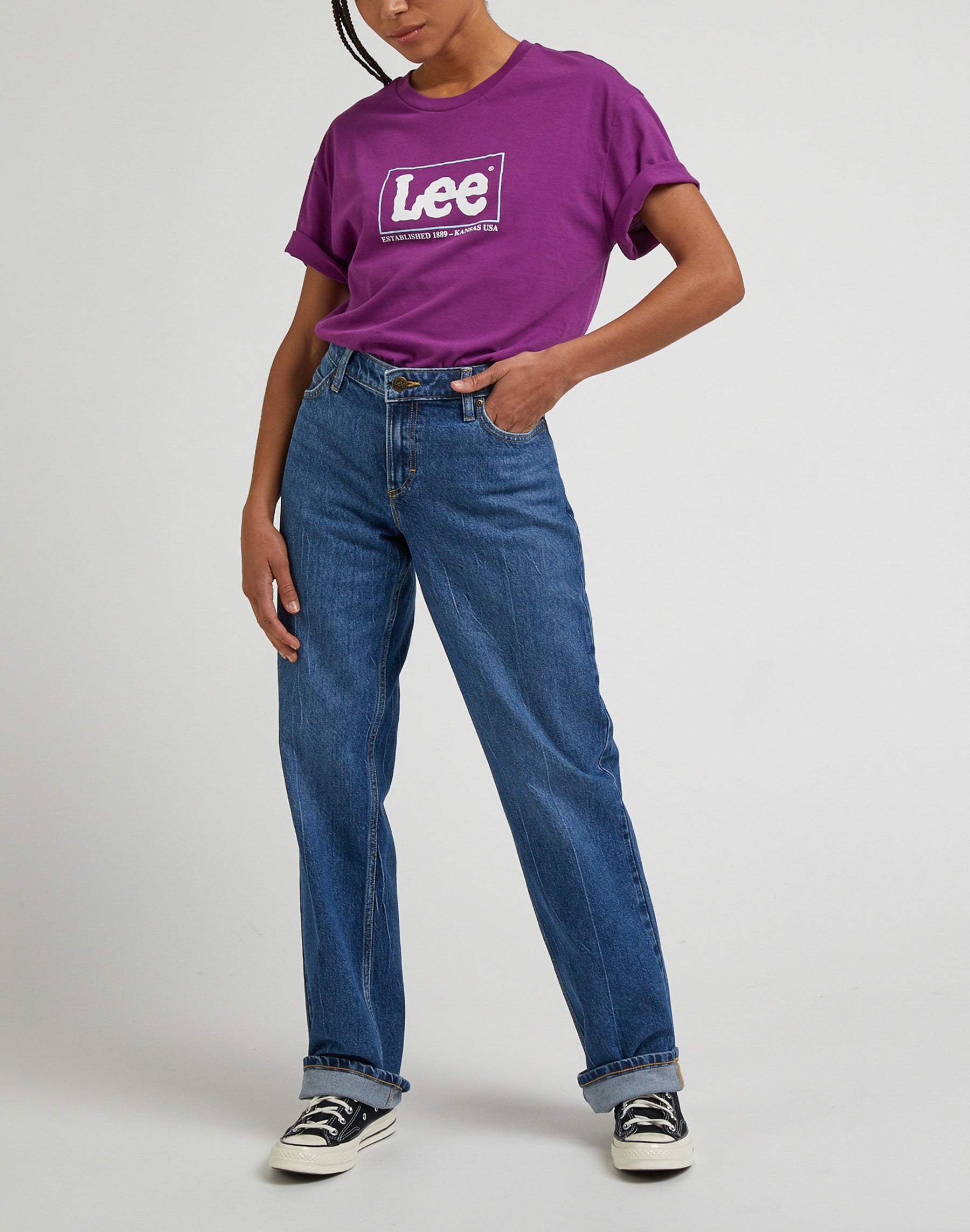 Low Rise Jane in Speed Jeans blu Lee   