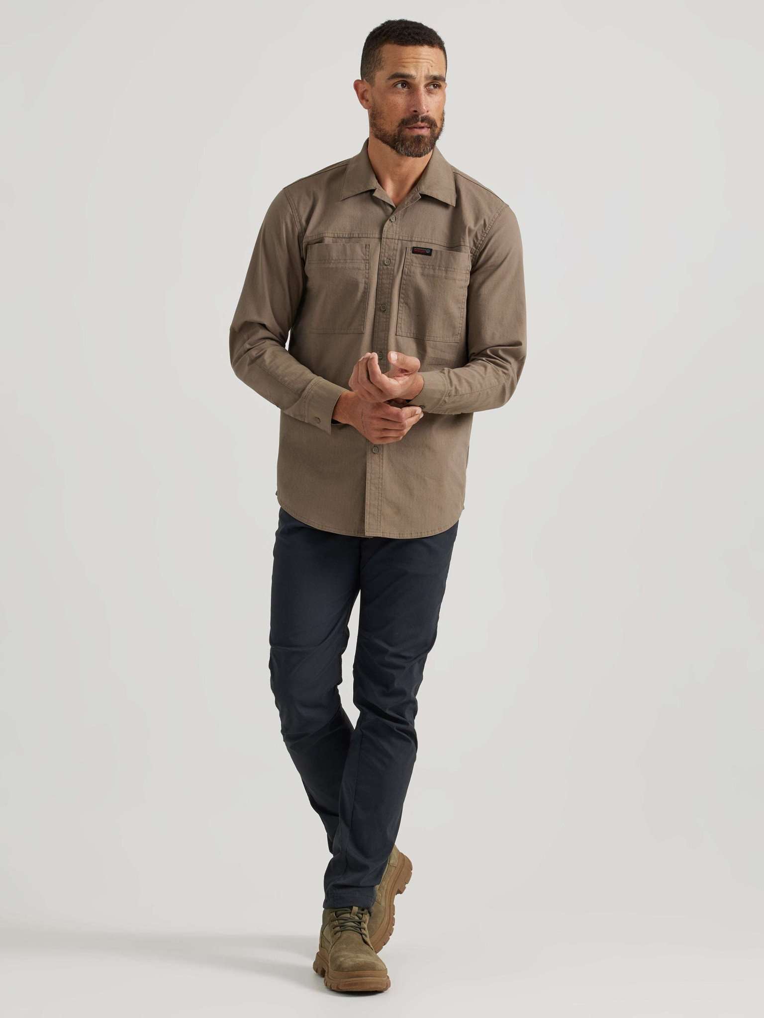 LS Rugged Utility Shirt in Bungee Cord Camicie Wrangler   