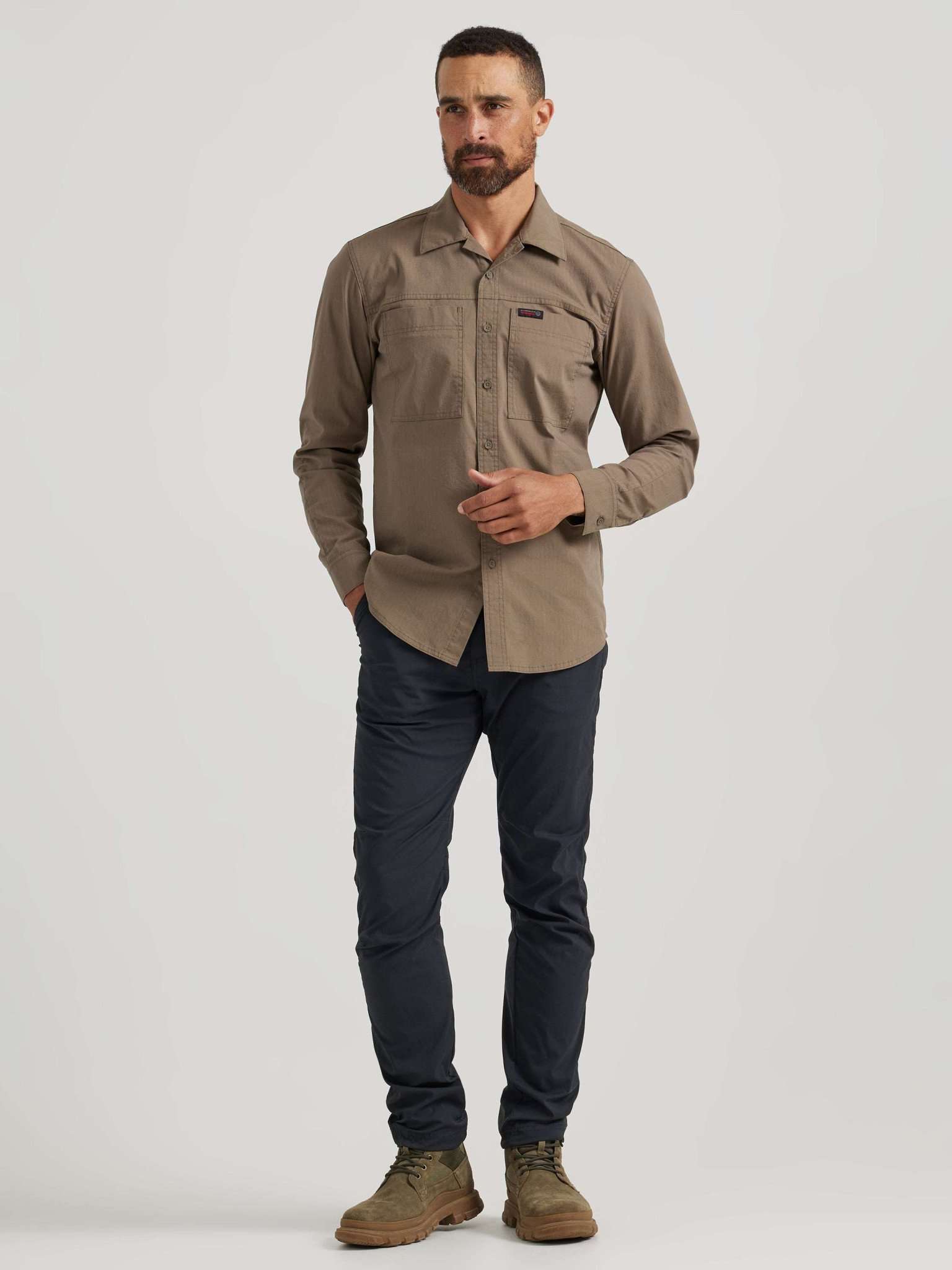 LS Rugged Utility Shirt in Bungee Cord Camicie Wrangler   