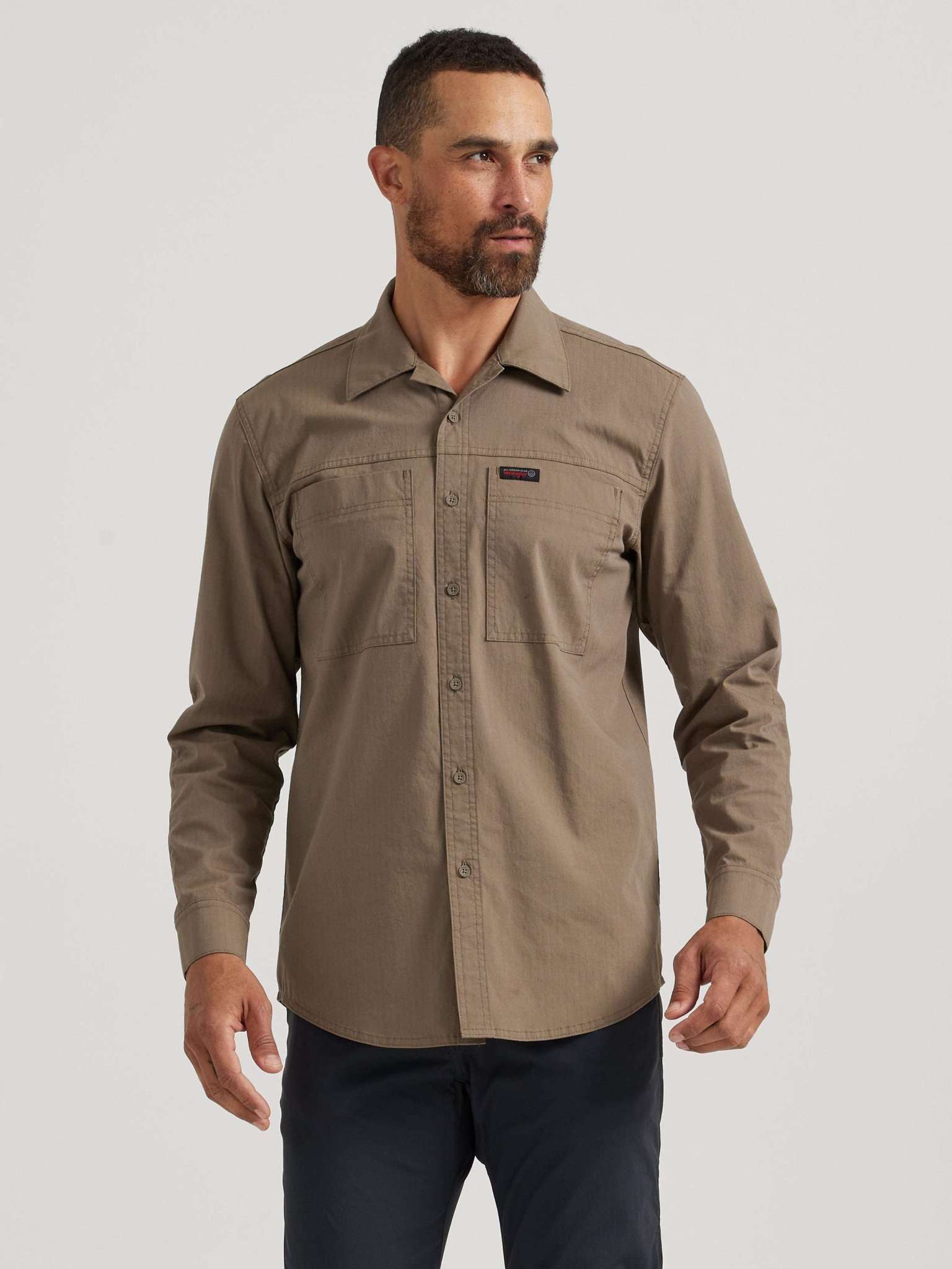 LS Rugged Utility Shirt in Bungee Cord Camicie Wrangler   