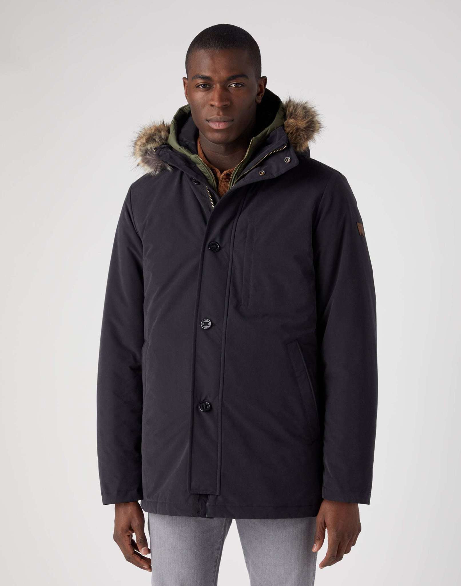 Giacca Parka 2 In 1 in Nero Giacche Wrangler   