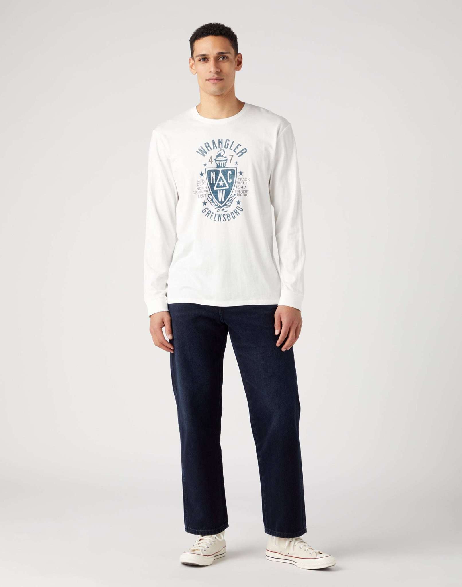 Americana Tee in Whisper White Maglioni Wrangler   