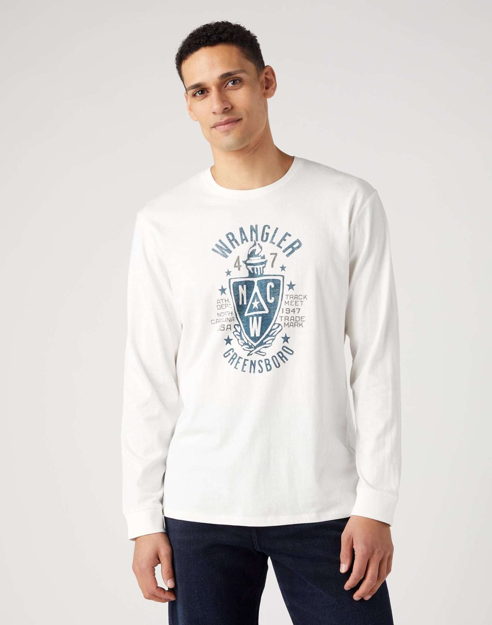 Americana Tee in Whisper White Maglioni Wrangler   