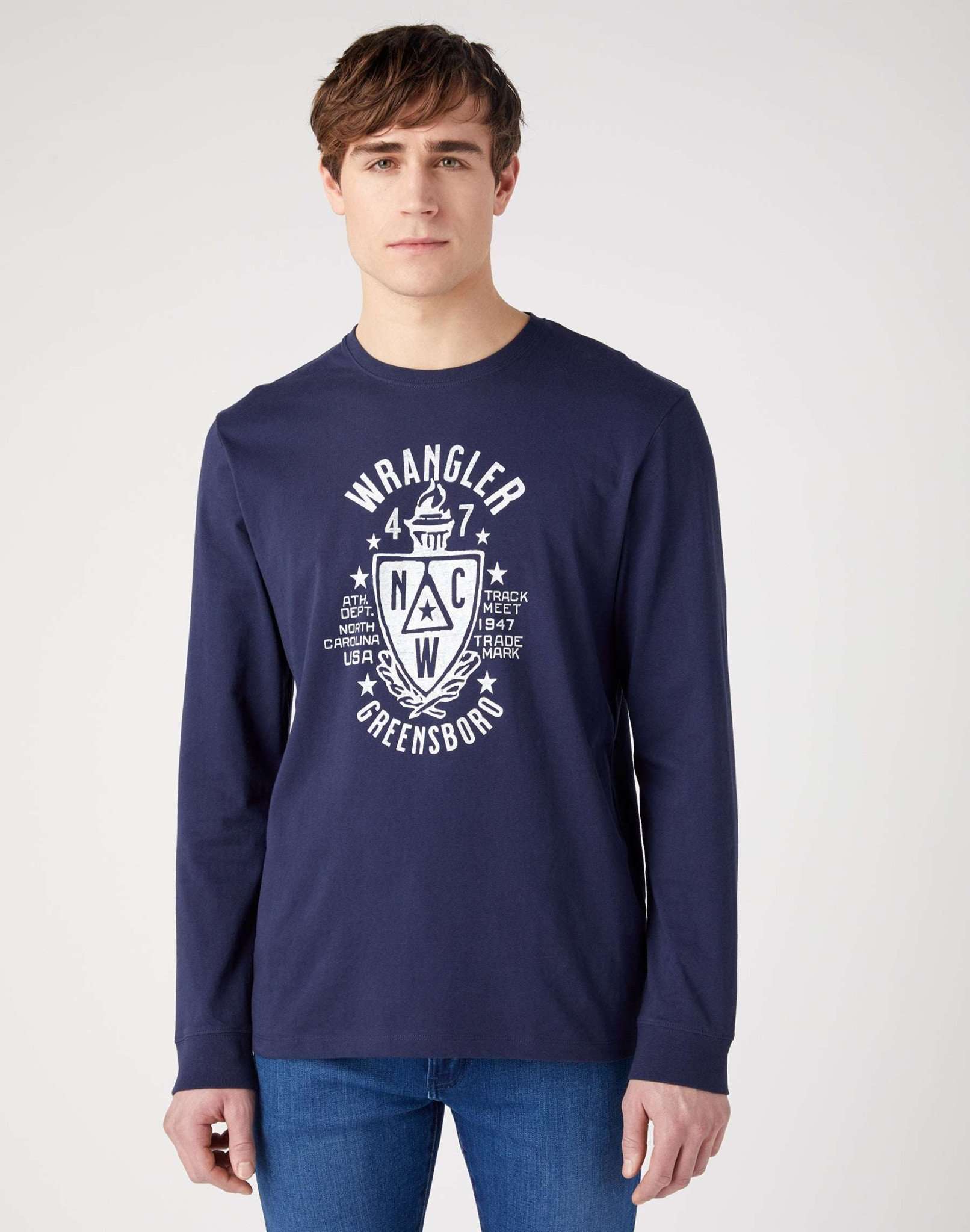 Americana Tee in Navy Maglioni Wrangler   