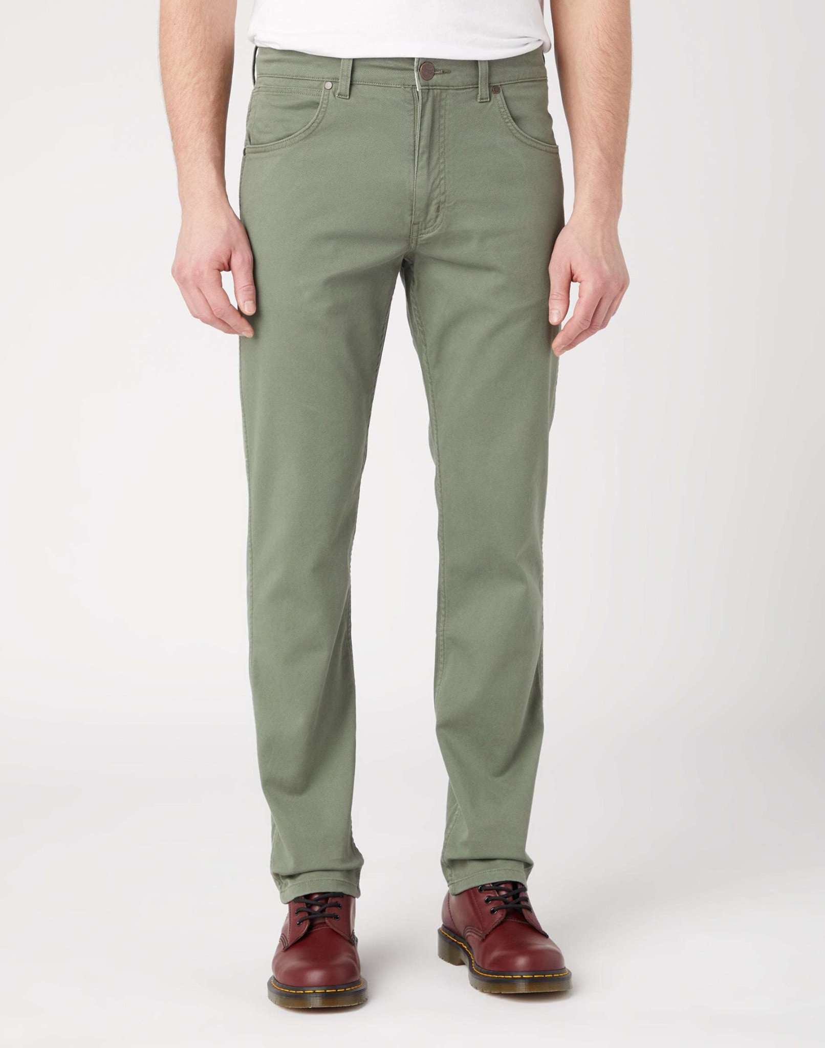 Greensboro in pantaloni oliva polverosi Wrangler   