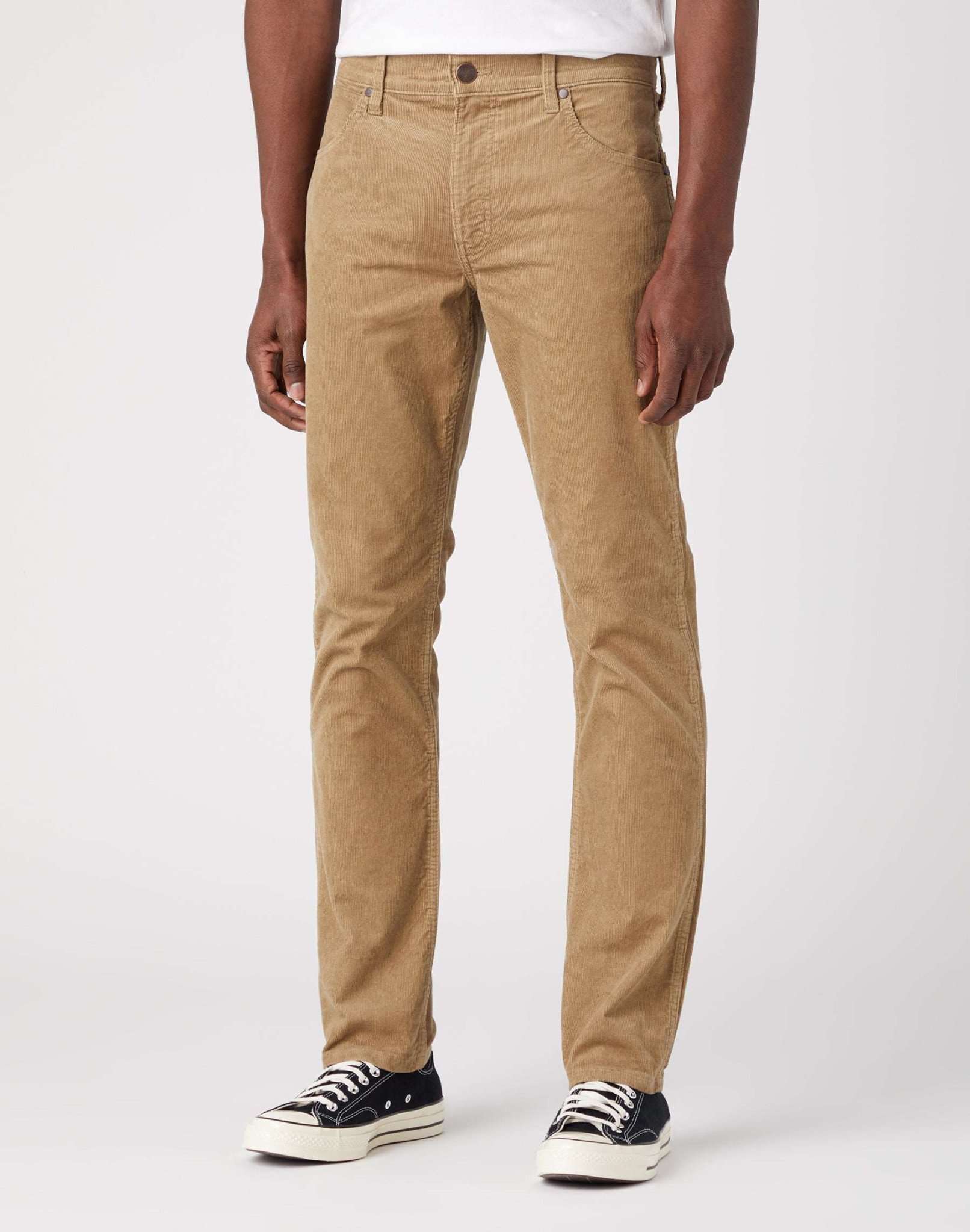 Pantaloni Greensboro in velluto a coste grigio piombo Wrangler   