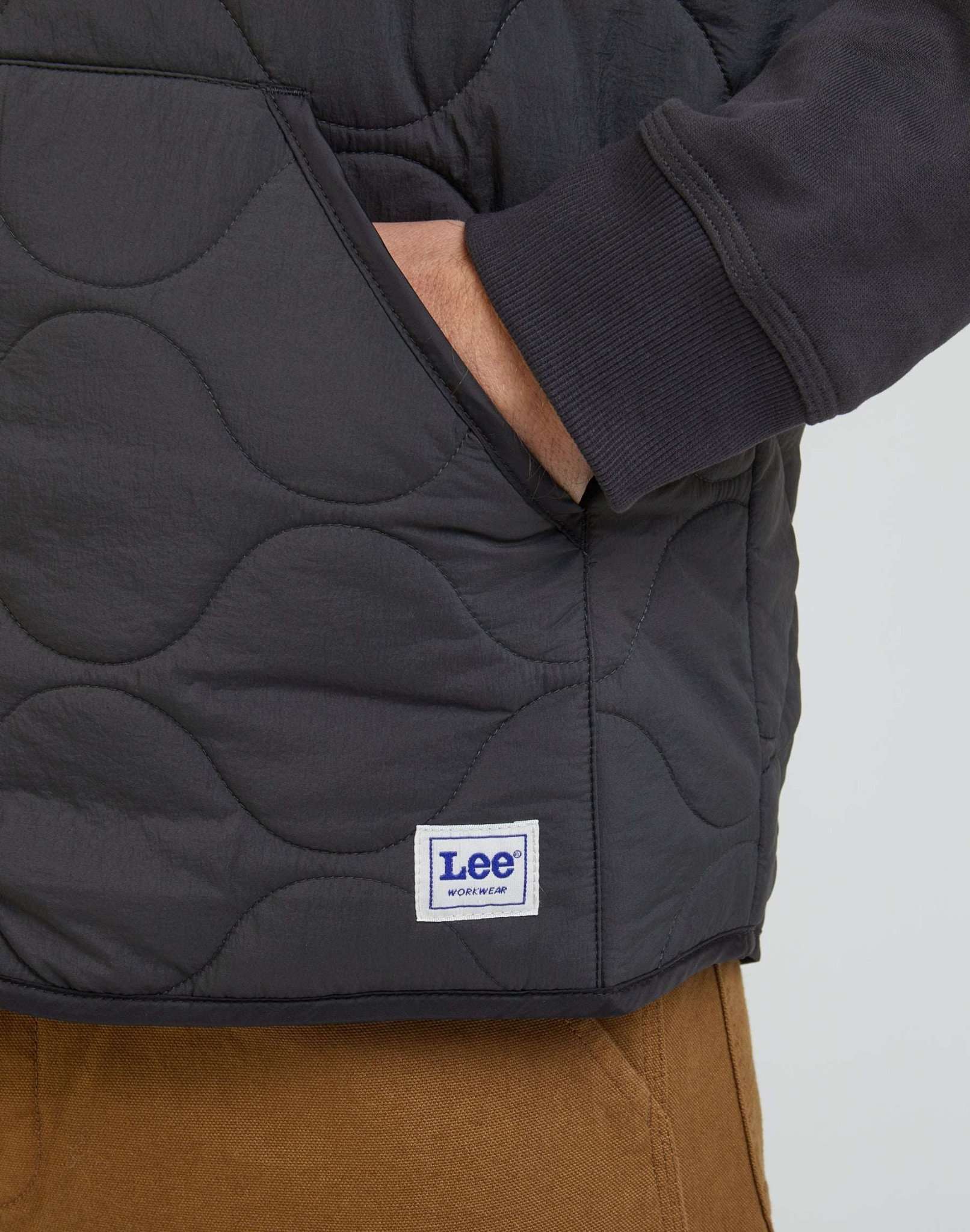 Gilet in giacca nera lavata Lee   