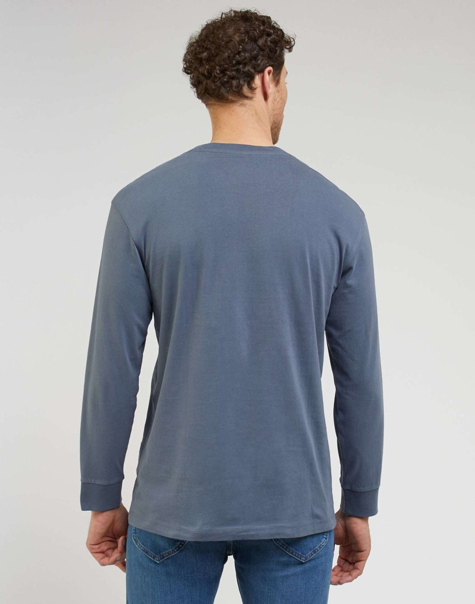 T-shirt LS Ww Pocket Tee in Taint Grey Lee   