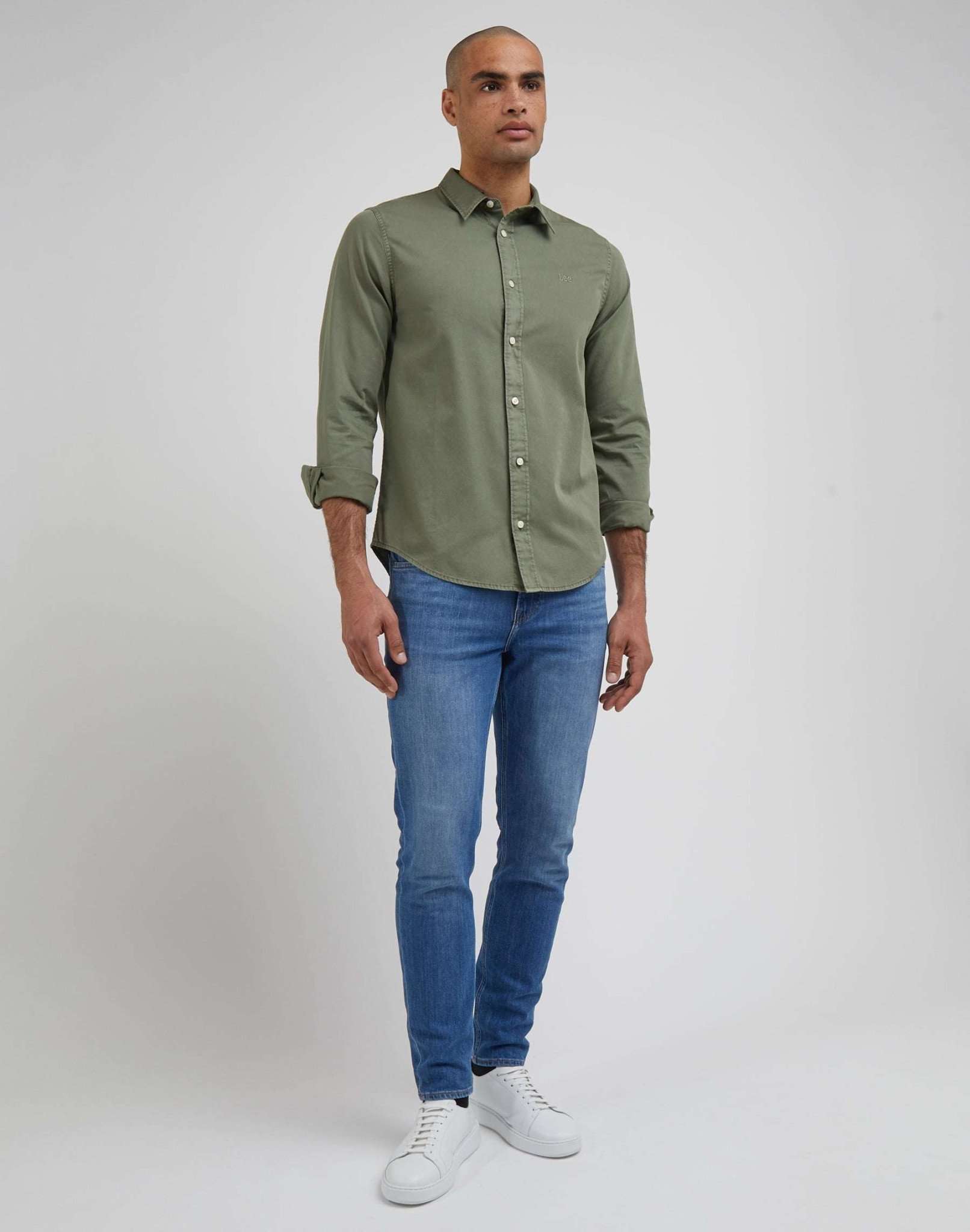 Camicia Patch in Olive Grove Shirts Lee   