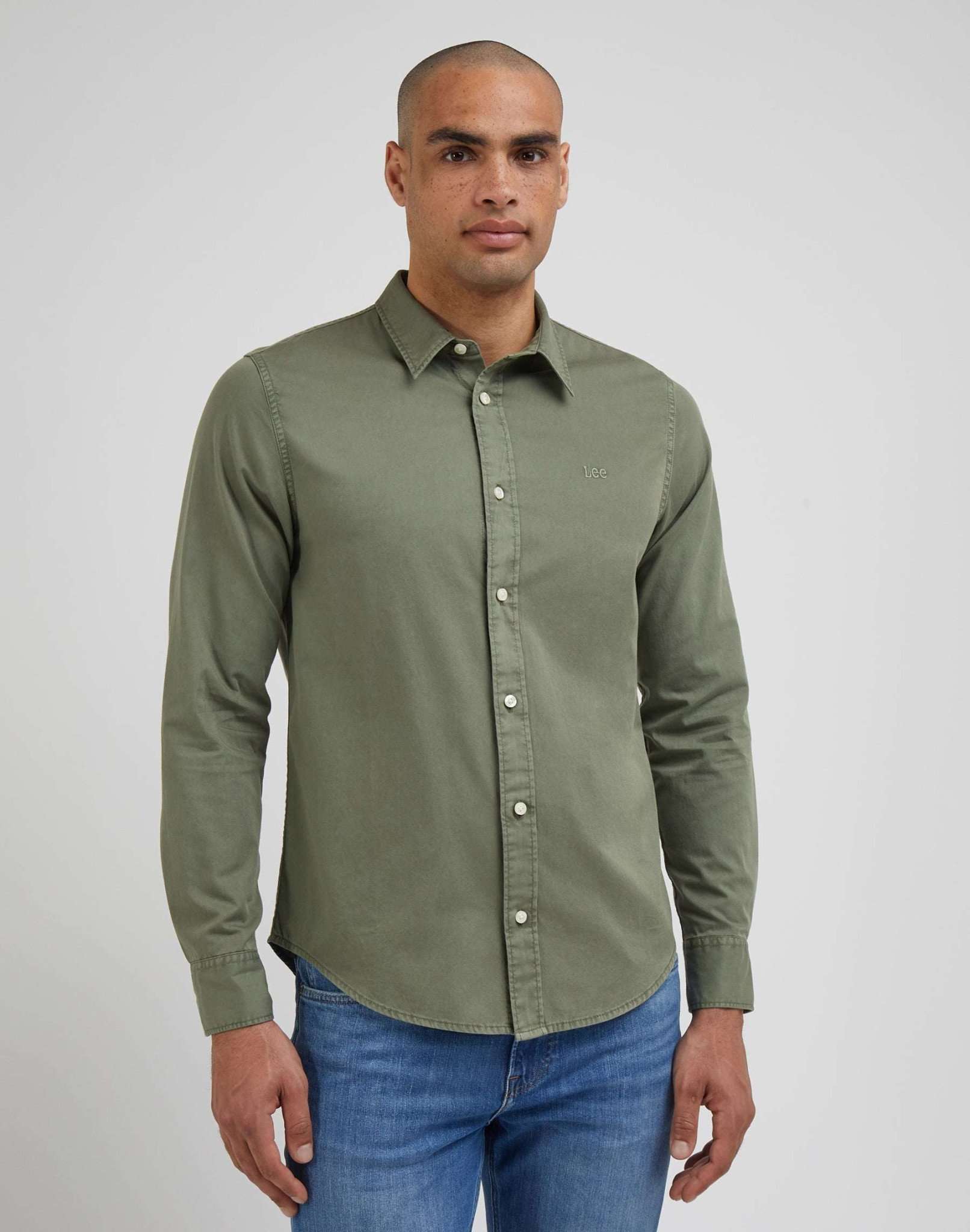 Camicia Patch in Olive Grove Shirts Lee   