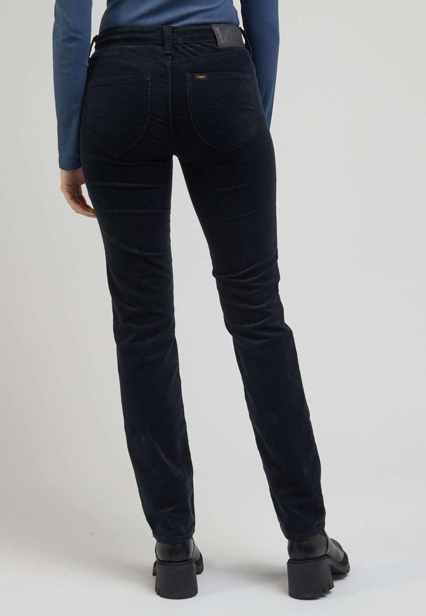 Pantaloni Marion Straight in nero Lee   