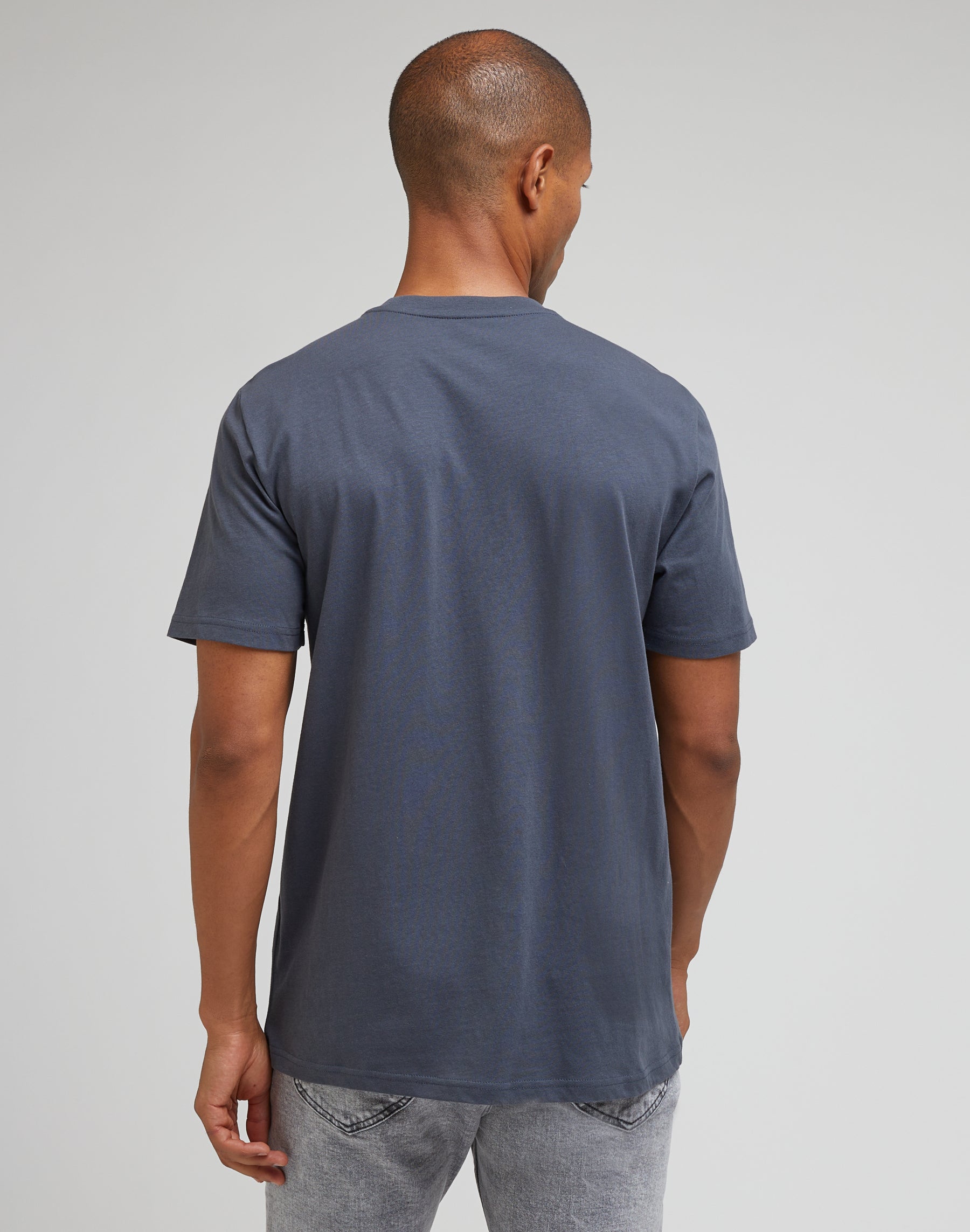 T-shirt Essential con maniche corte in Dusty Navy Lee   