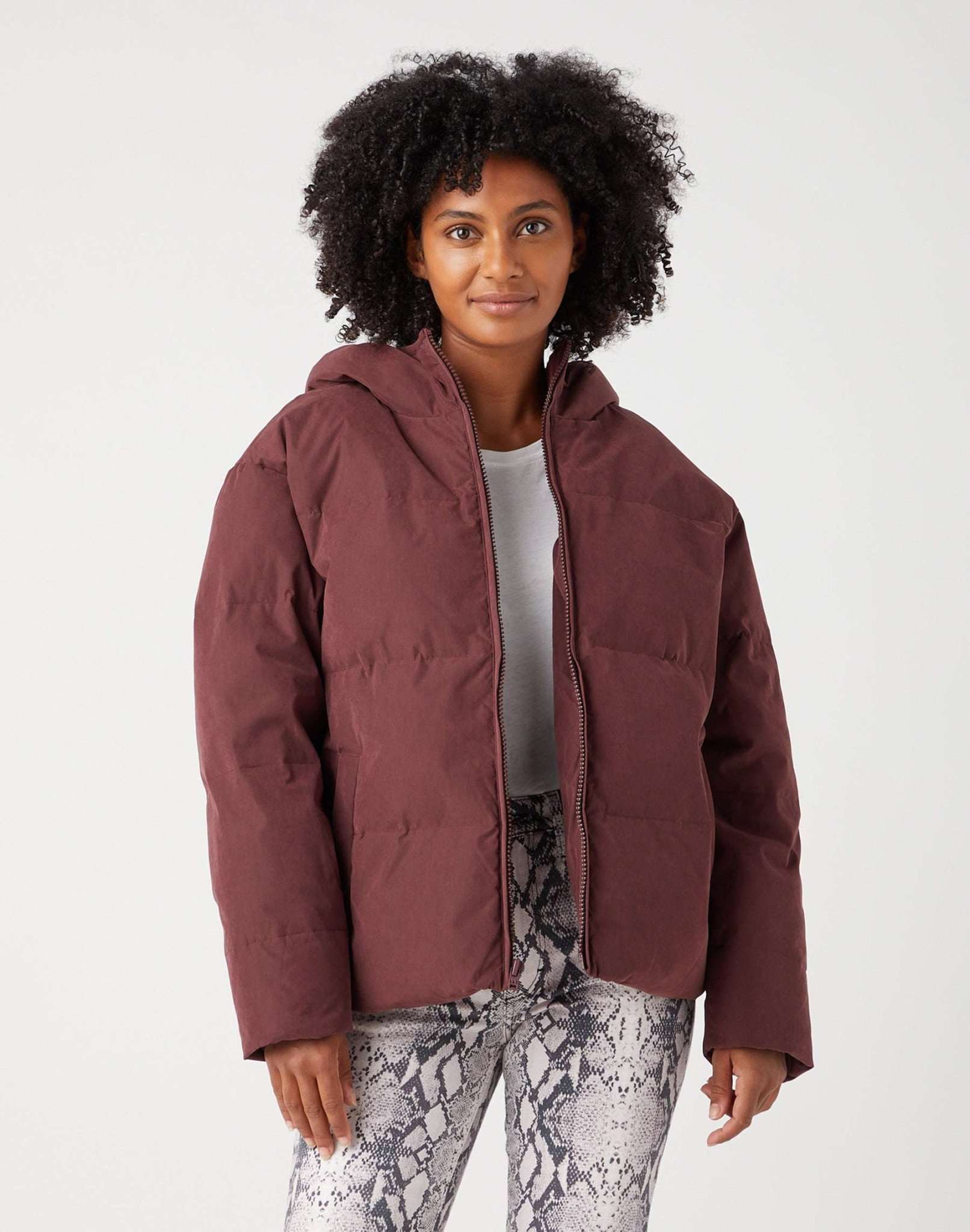 Puffer in rilievo in Dahlia Giacche Wrangler   