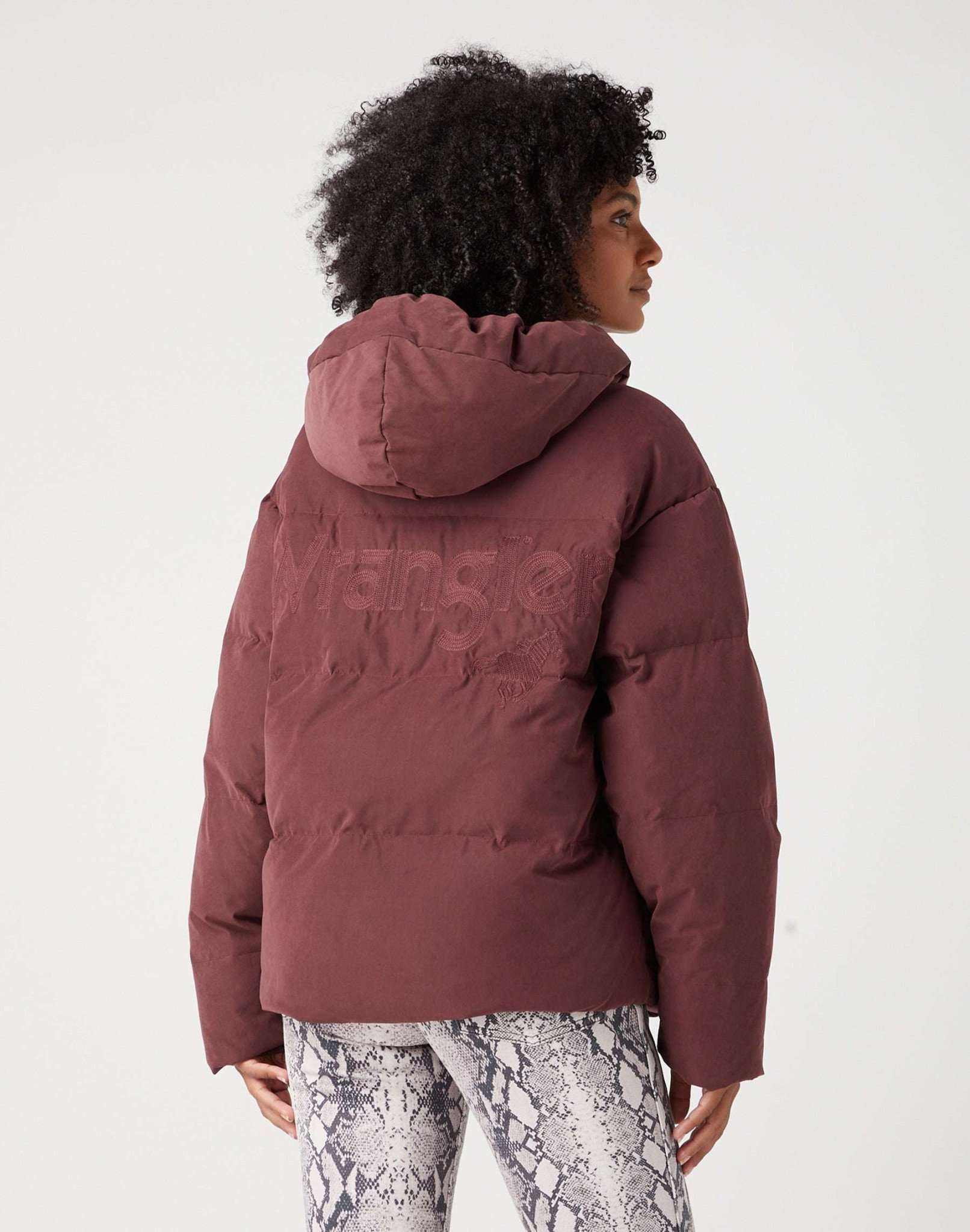 Puffer in rilievo in Dahlia Giacche Wrangler   