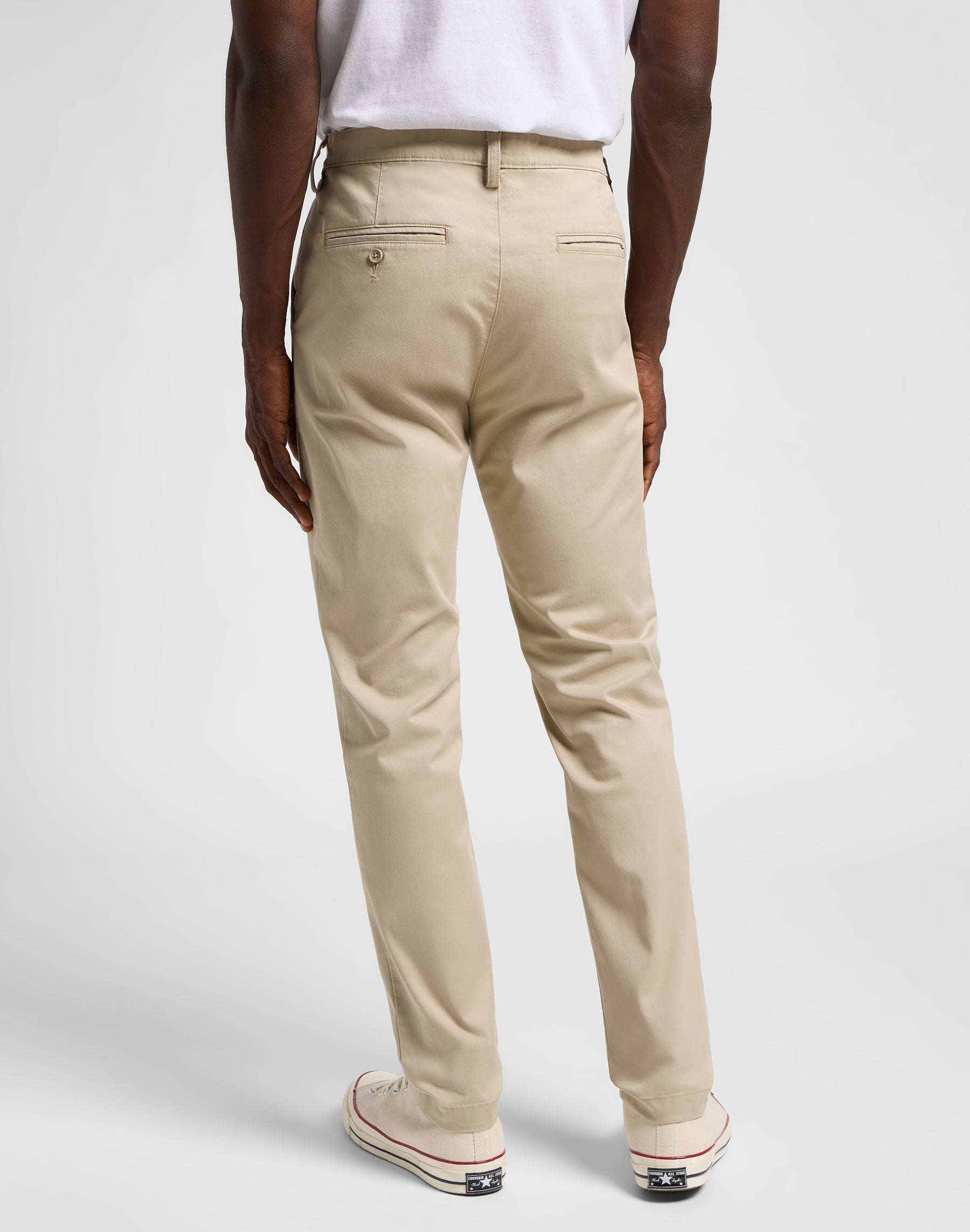 Pantaloni chino slim in pietra Lee