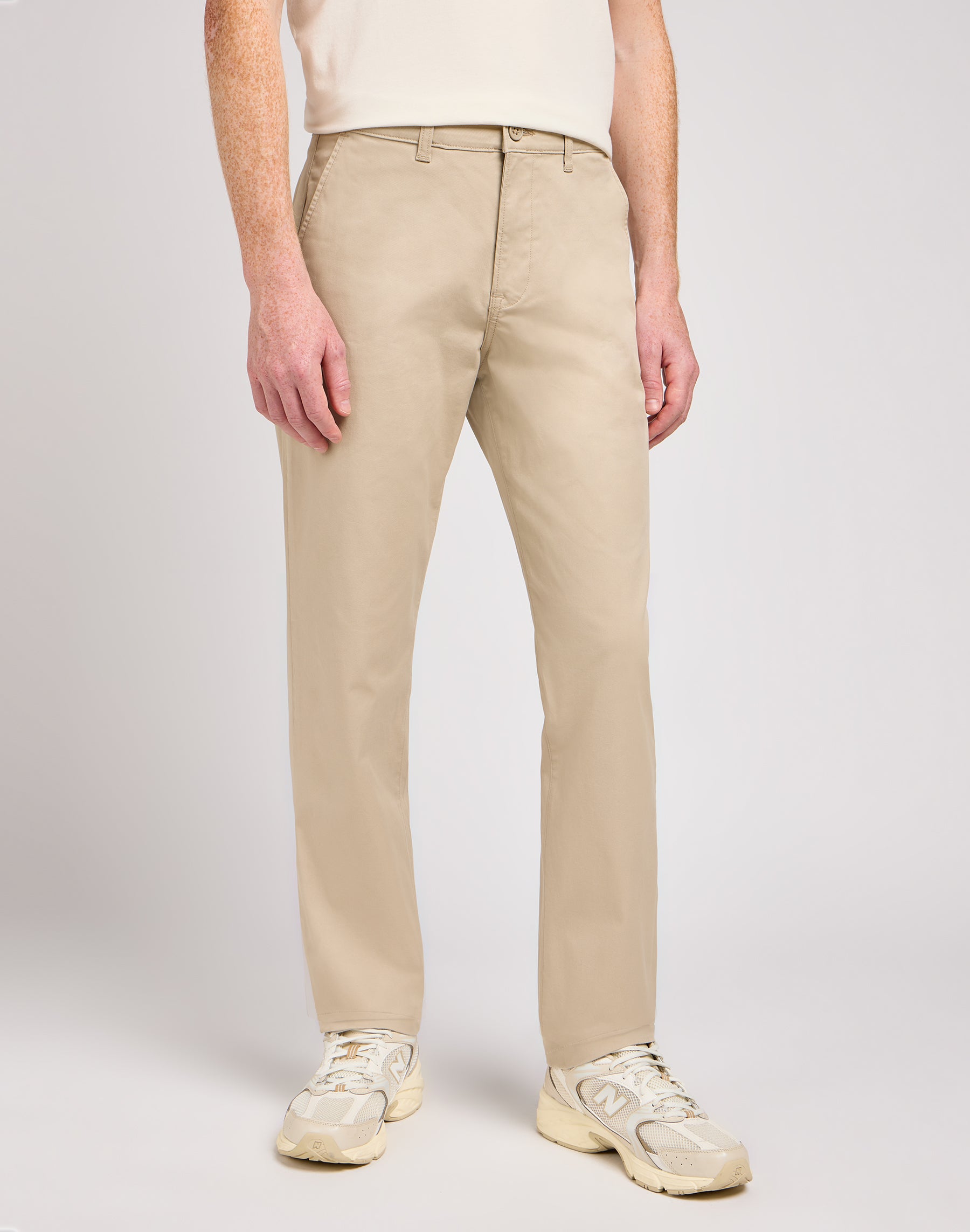 Pantaloni chino regular in pietra Lee   