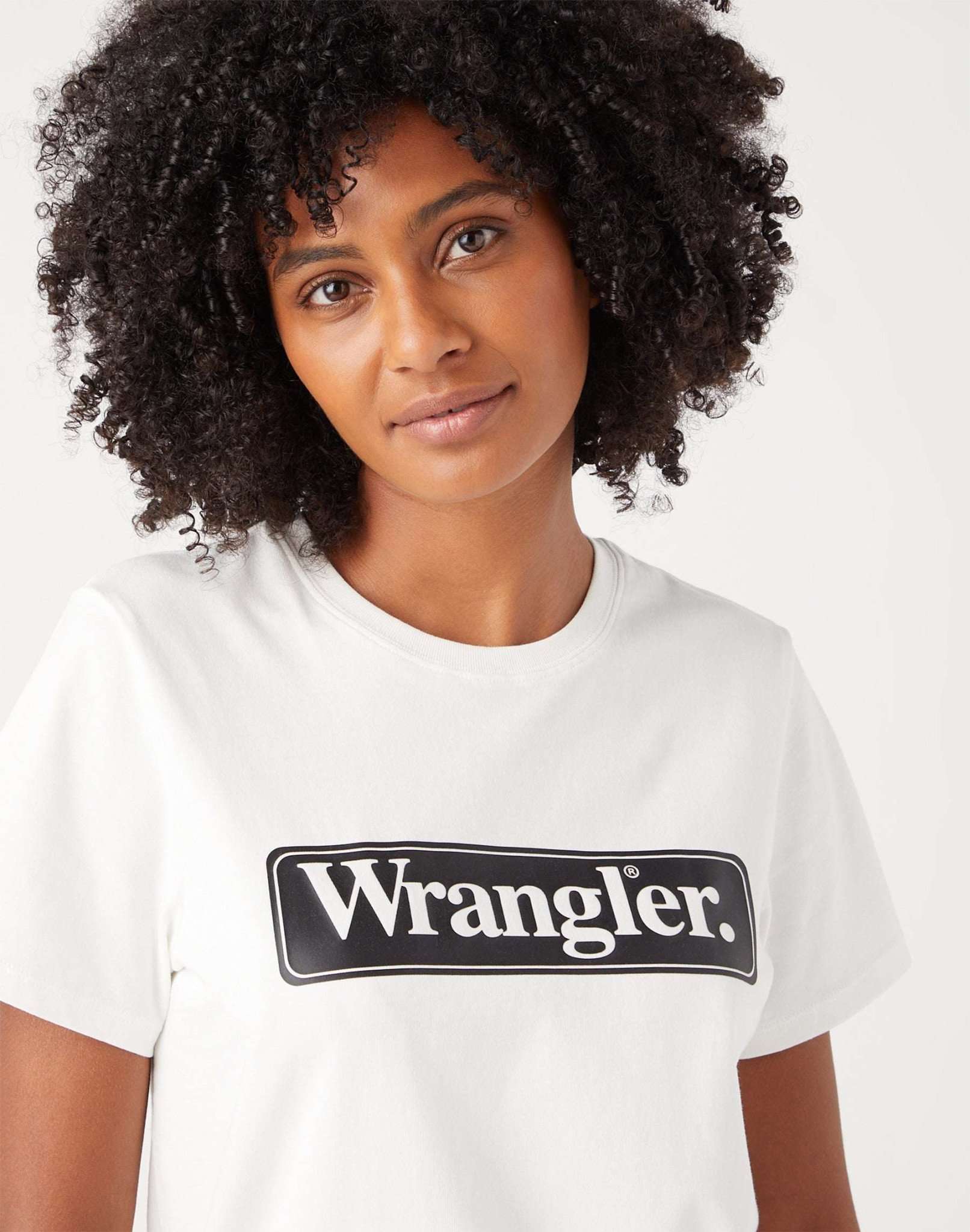 Maglietta regolare in T-shirt Wrangler Bianco Indossato   