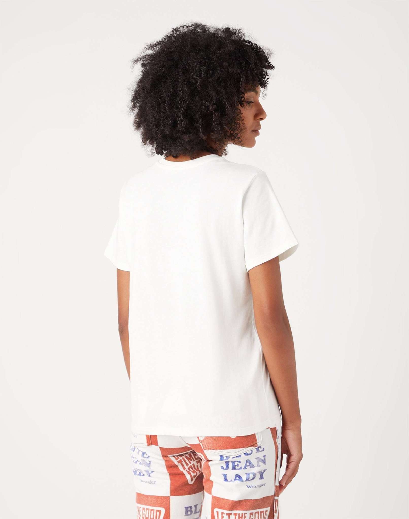 Maglietta regolare in T-shirt Wrangler Bianco Indossato   