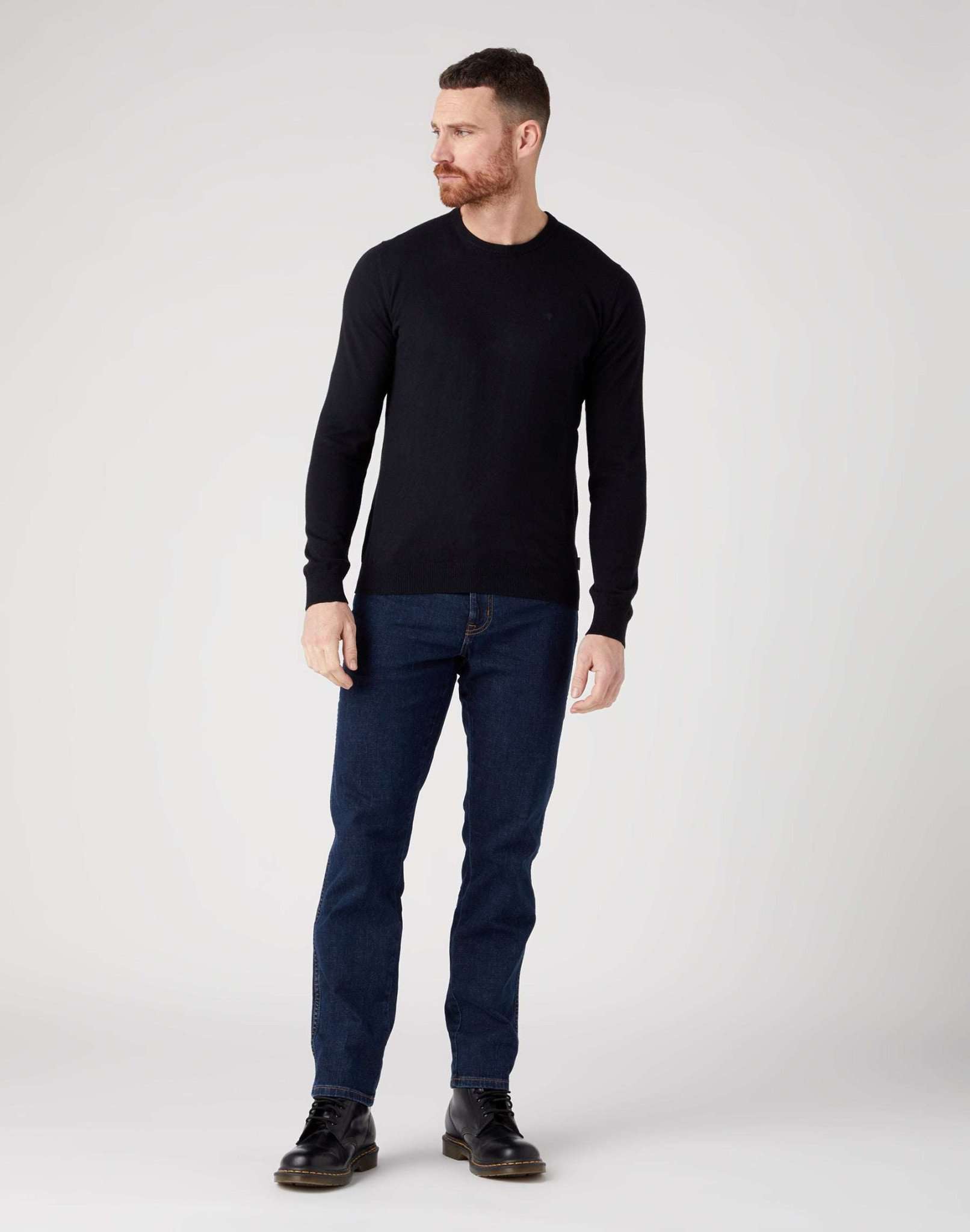 Maglia girocollo in vero nero Maglioni Wrangler   