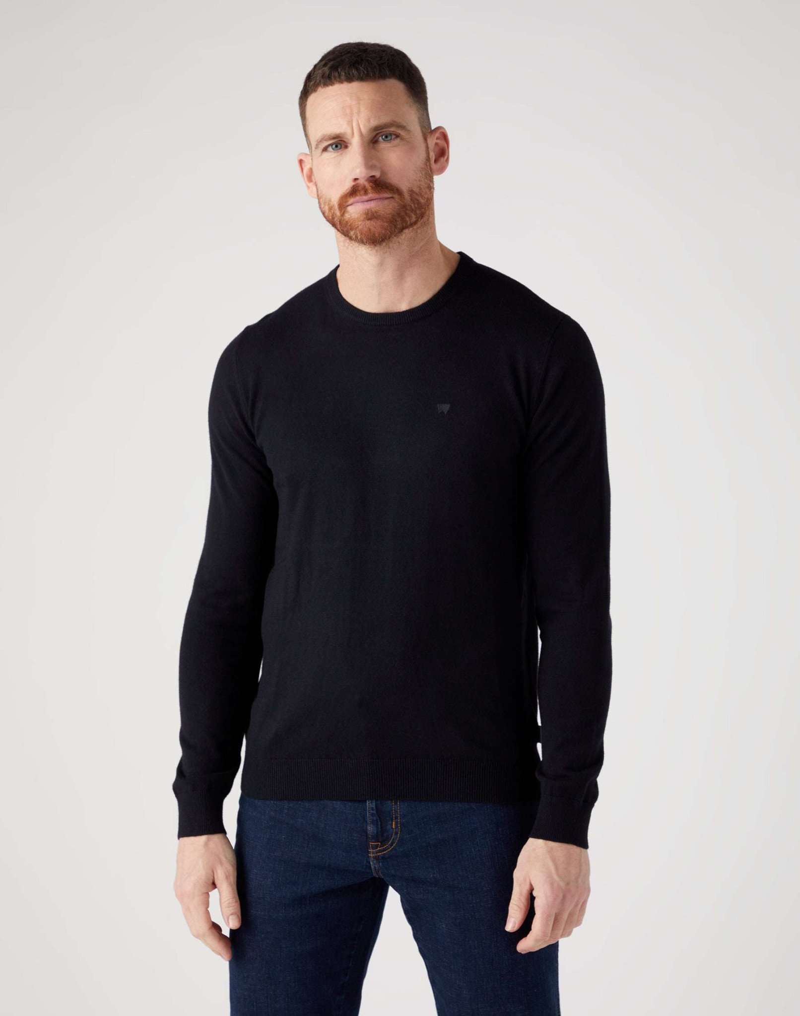 Maglia girocollo in vero nero Maglioni Wrangler   