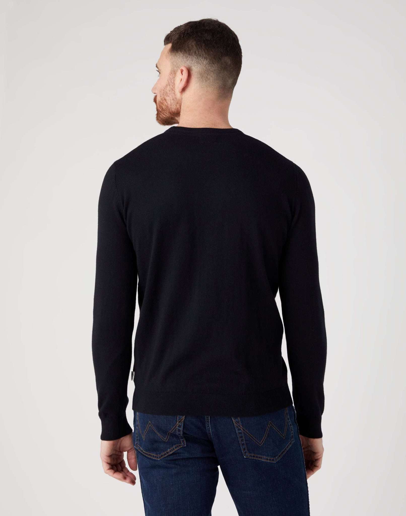 Maglia girocollo in vero nero Maglioni Wrangler   