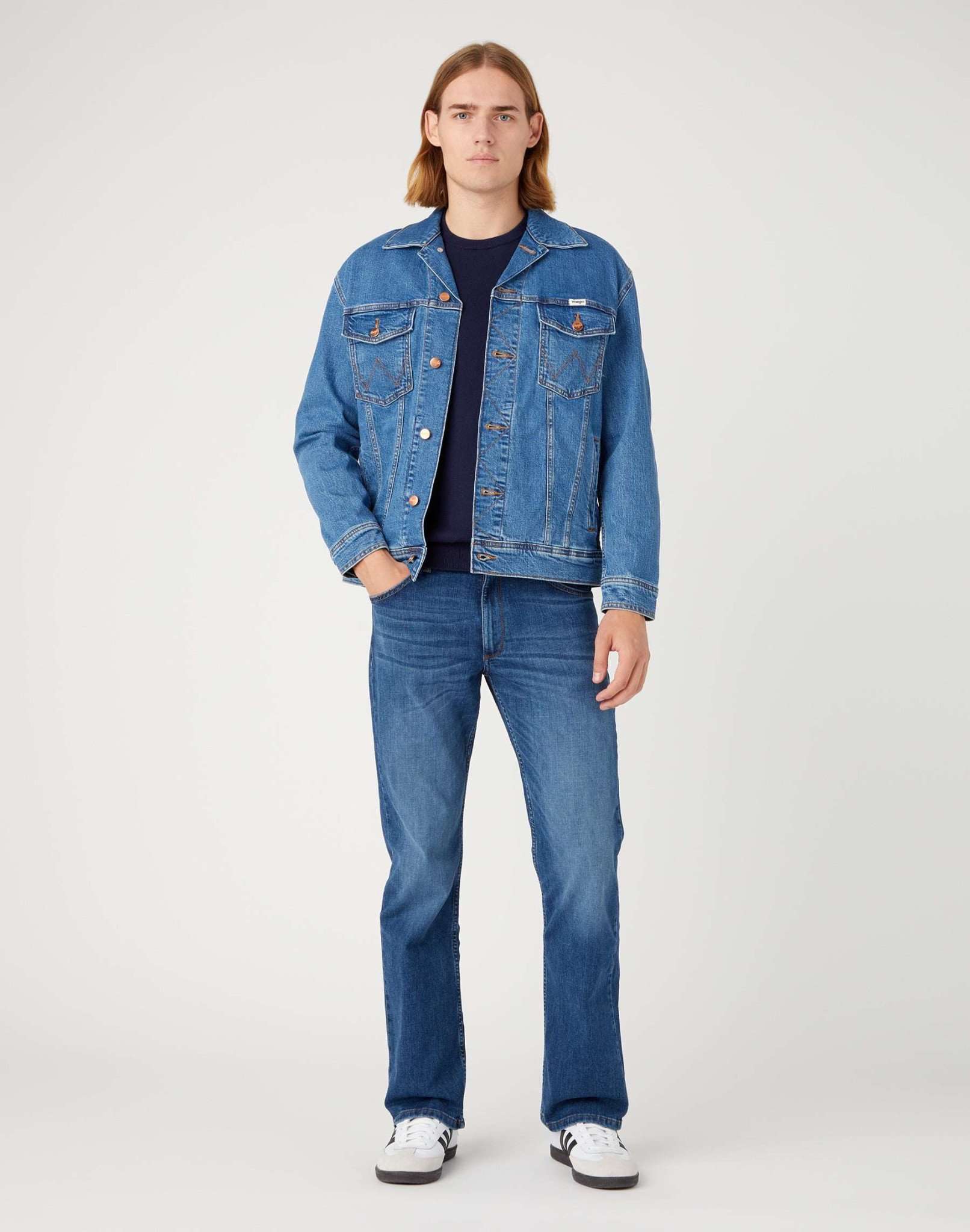 Maglia a girocollo in marina Maglioni Wrangler   