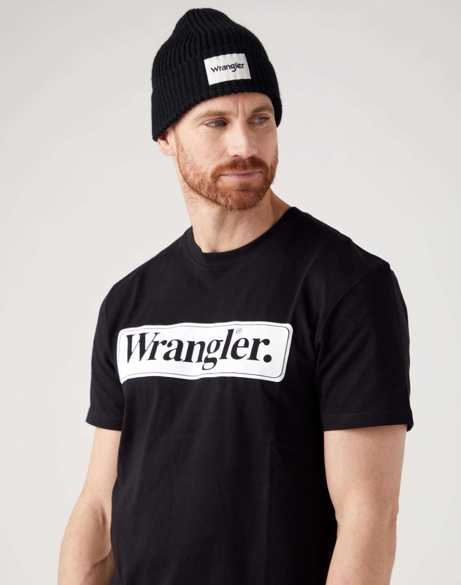 Berretto a coste con cappuccio nero Wrangler   