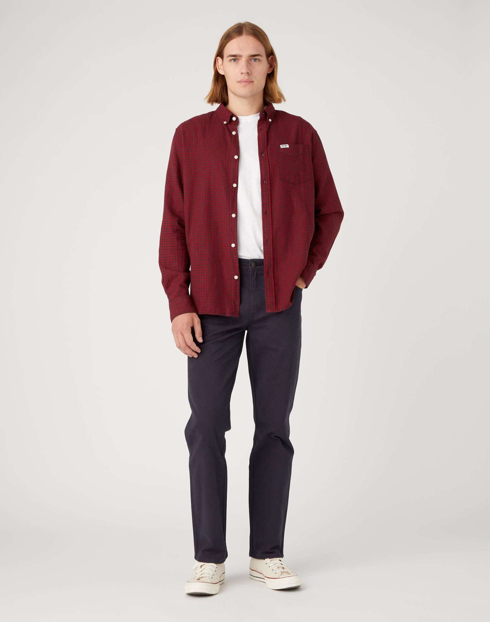 Pantaloni Texas Slim in Marina Scura Wrangler   