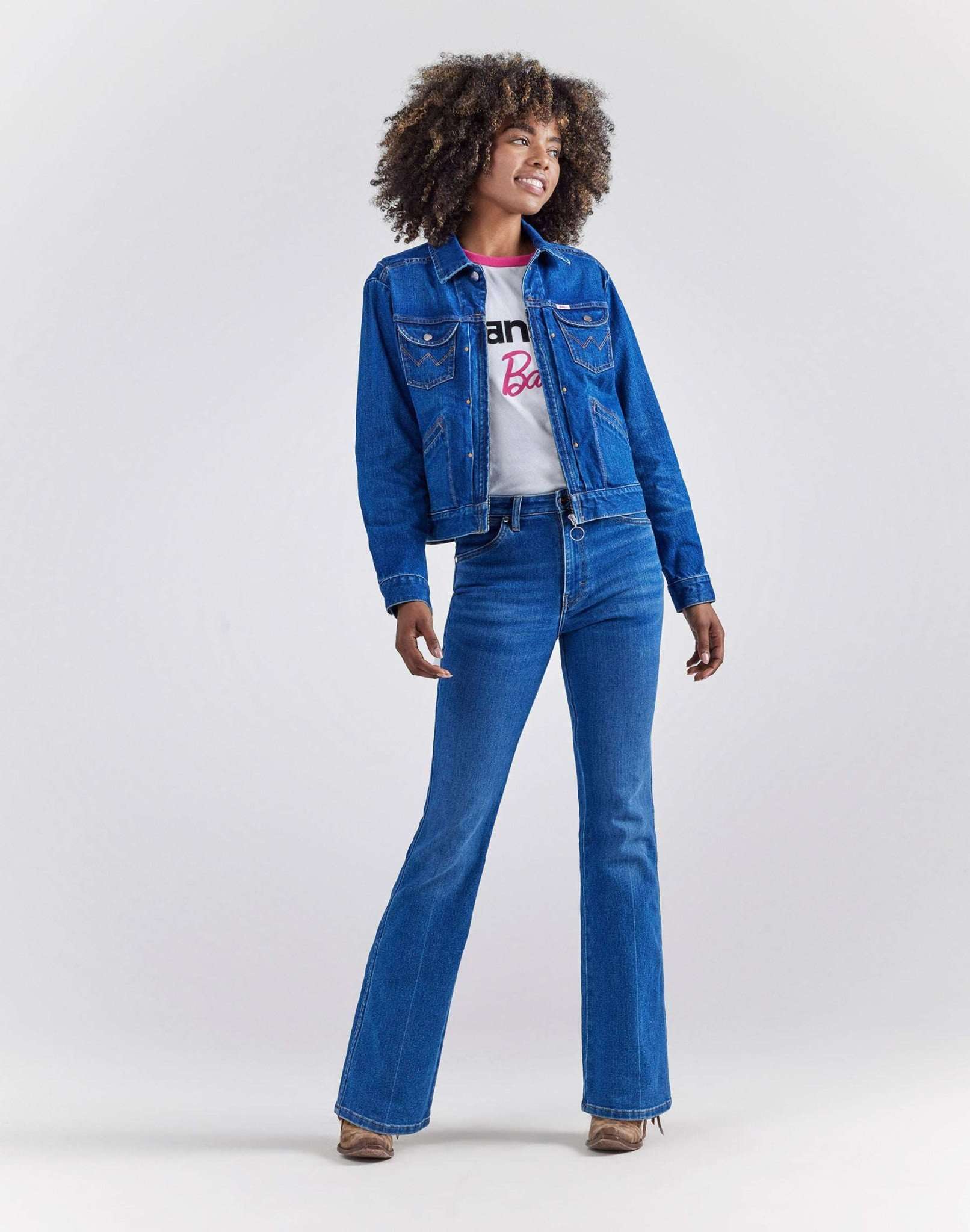 Wrangler X Barbie™ - Westward in jeans blu Wrangler Wrangler   