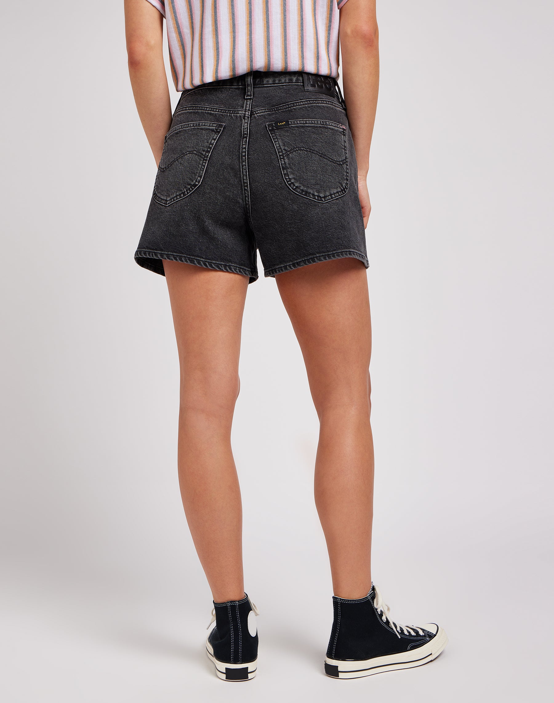 Pantaloncini Carol Short in denim nero raffinato Lee   