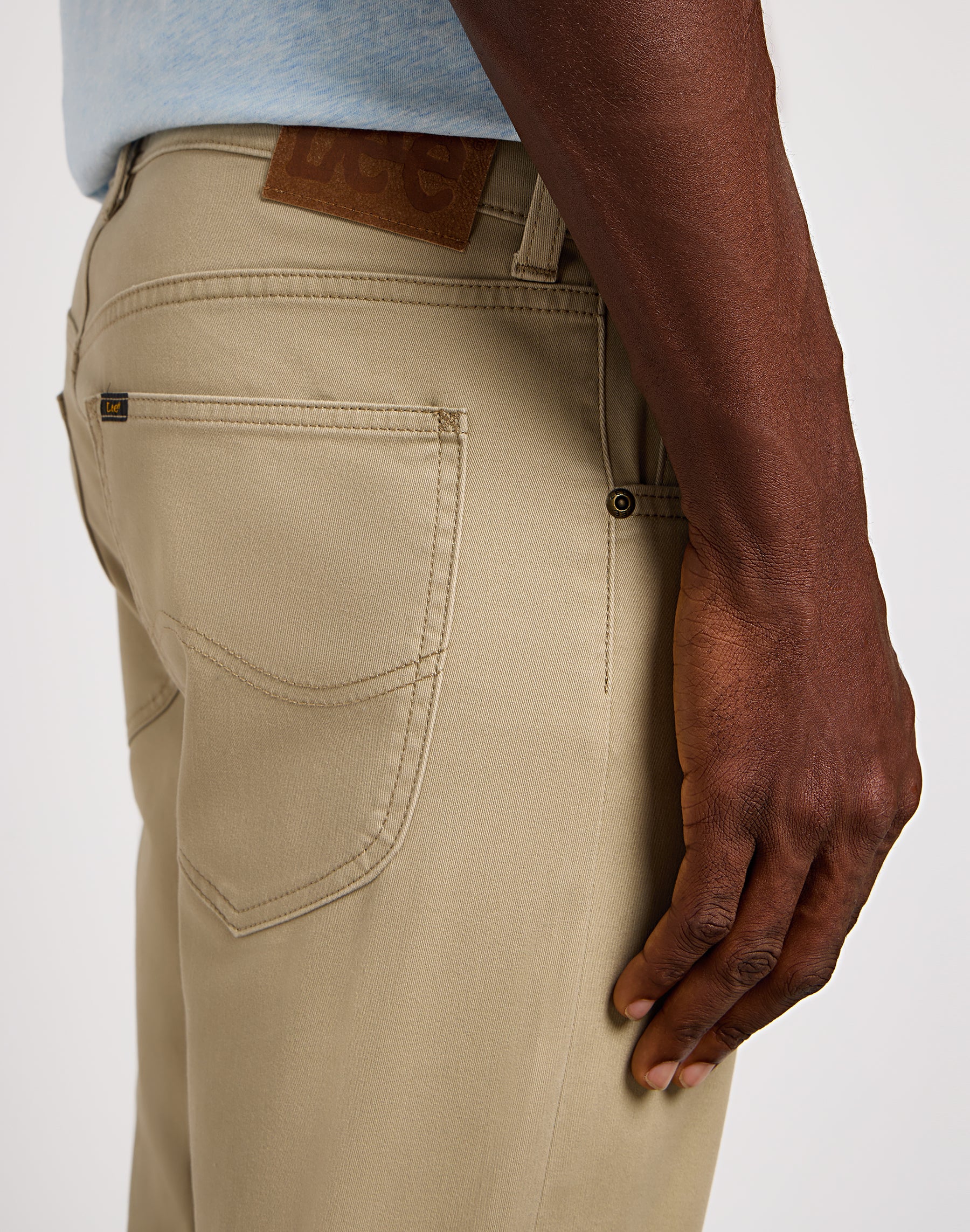 Pantaloni Daren Zip Fly in Kansas City Khaki Lee