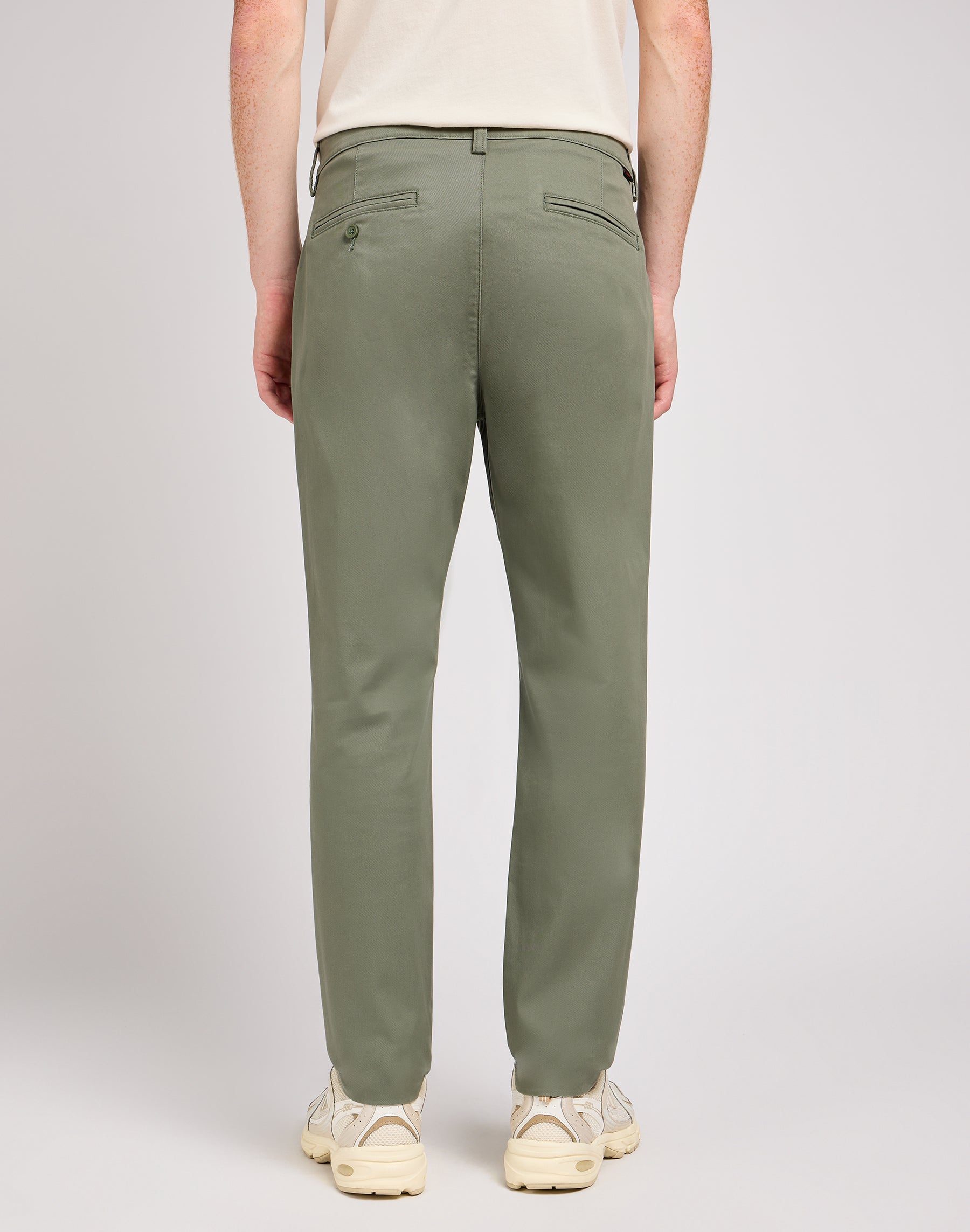 Pantaloni chino slim in Olive Grove Lee   