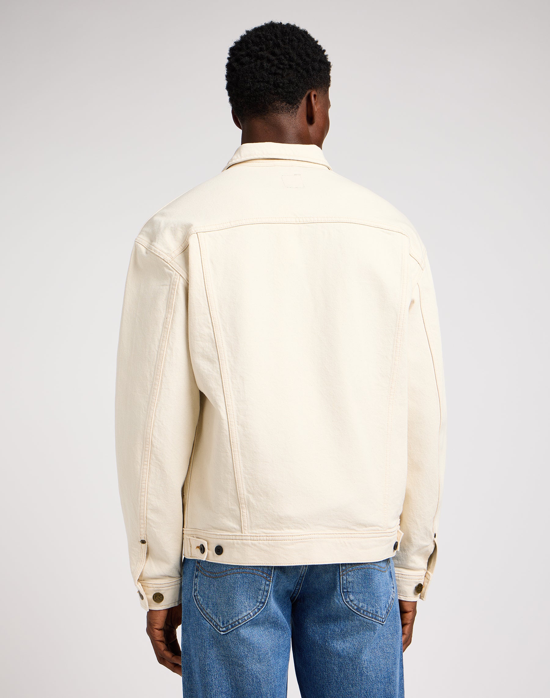 Giacca Relaxed Rider in Off White Lee   