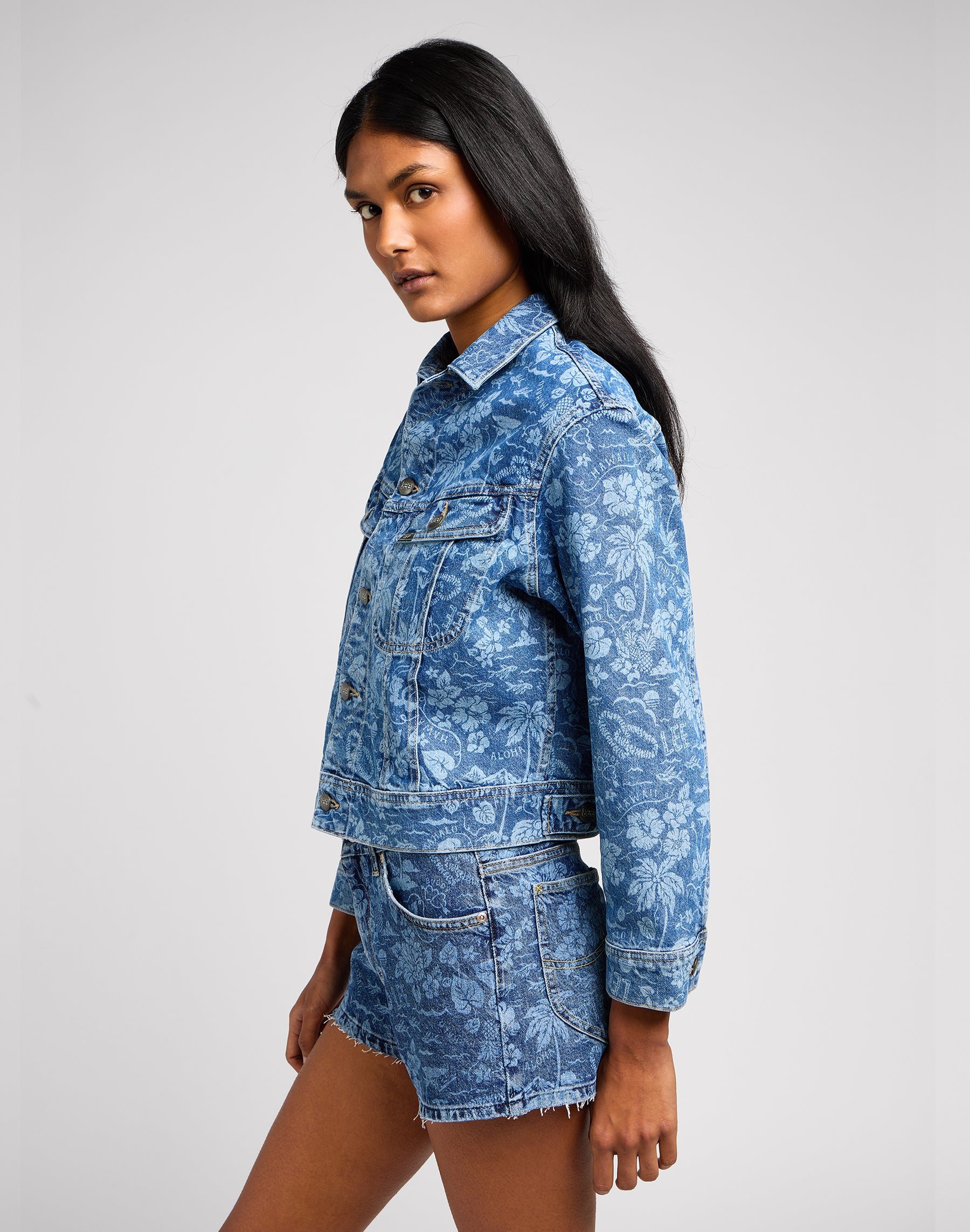 Giacca Cropped Rider in Giacche di jeans tropicali Lee   