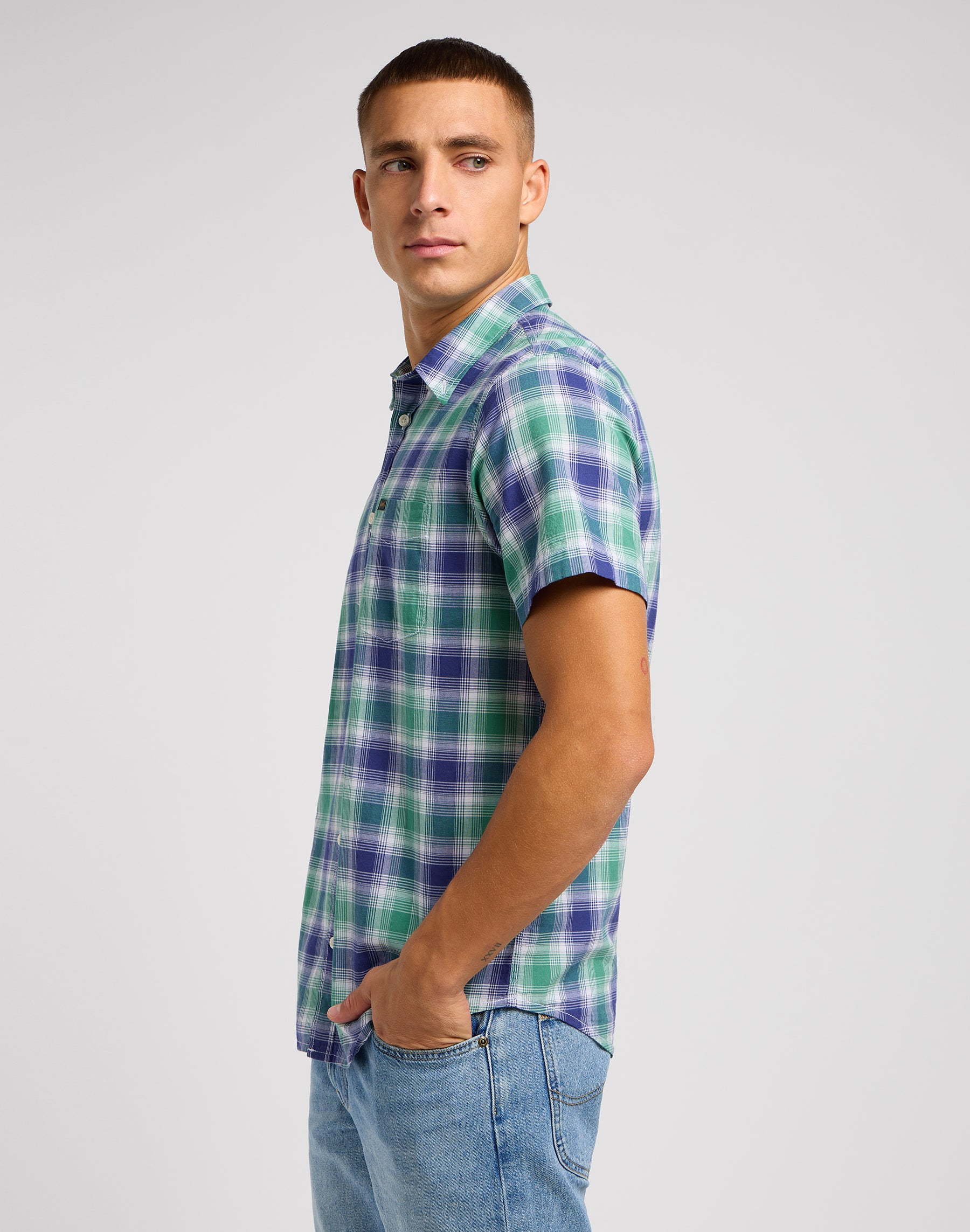 Lee Camicia con bottoni in Dandy Green Shirts Lee   