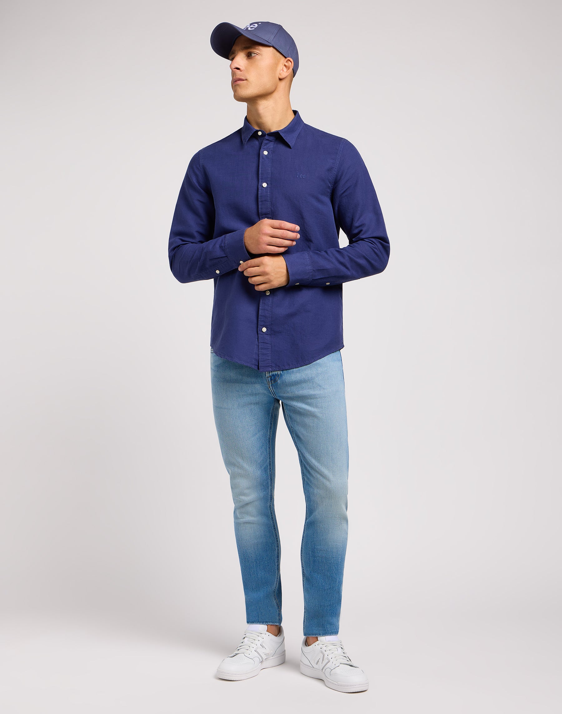 Camicia patch in camicie blu medievali Lee   