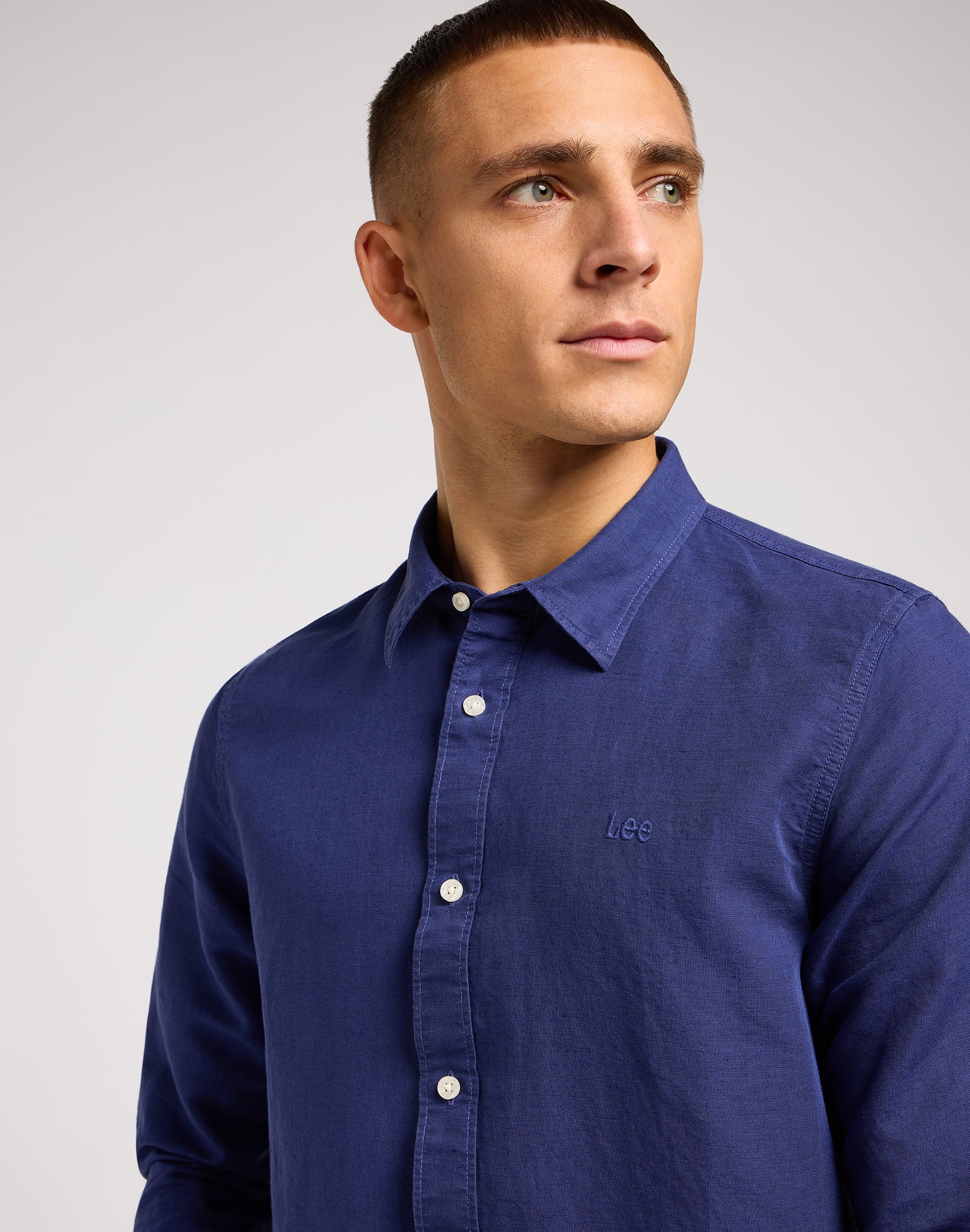 Camicia patch in camicie blu medievali Lee   