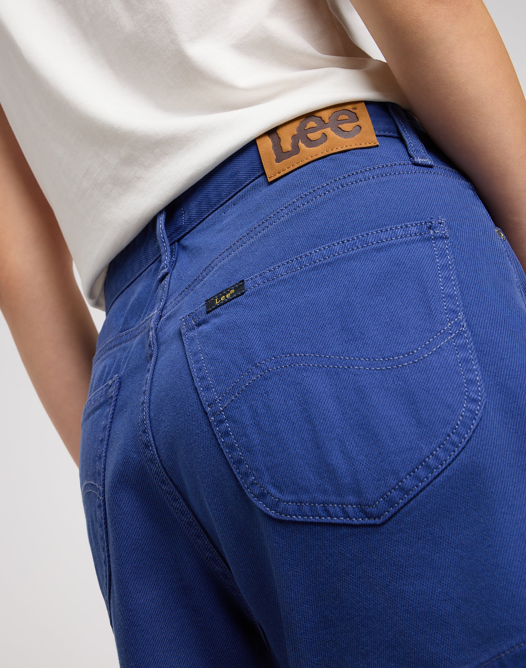 Carol short in pantaloncini di jeans blu surf Lee   