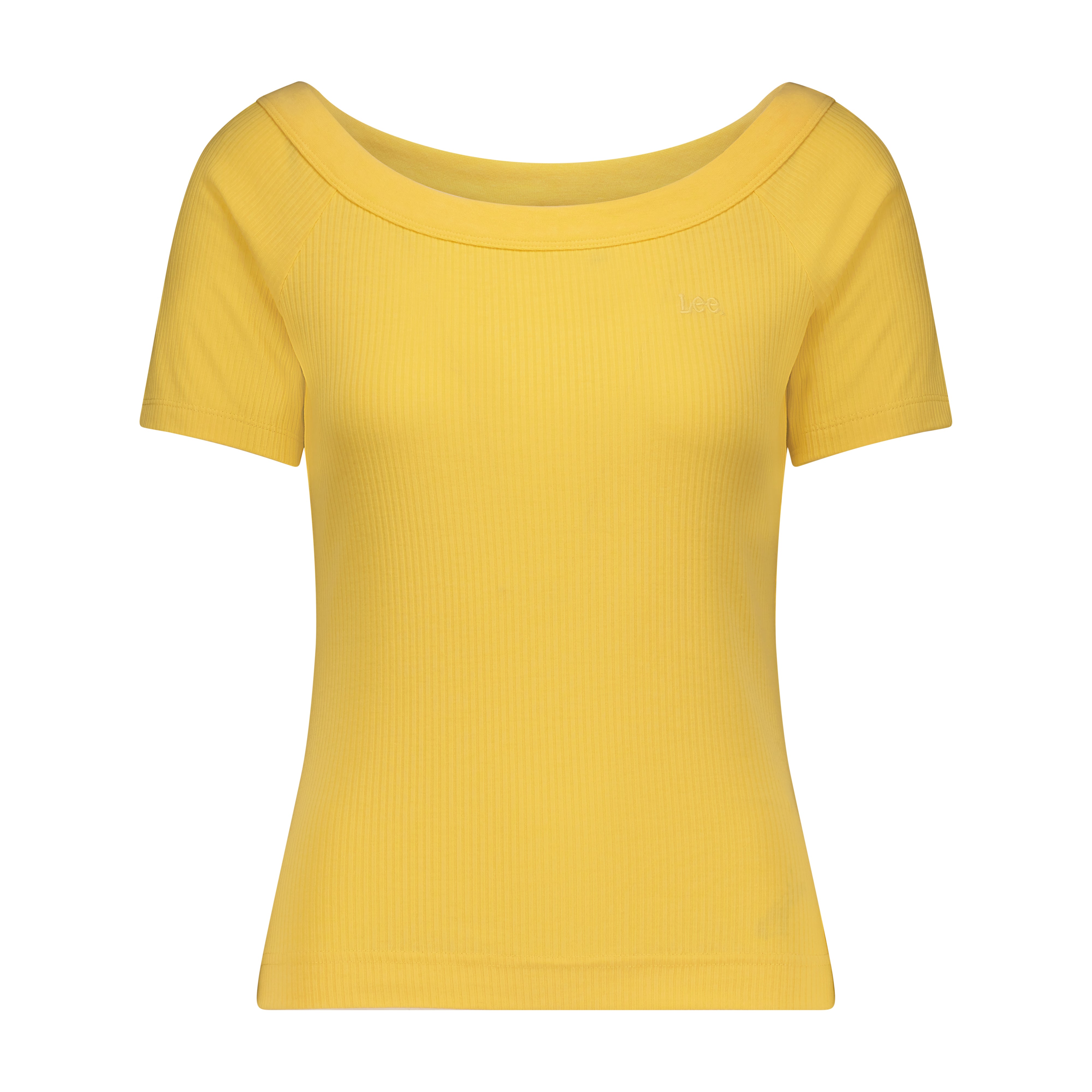 Magliette off the shoulder a costine in vermeil Lee   