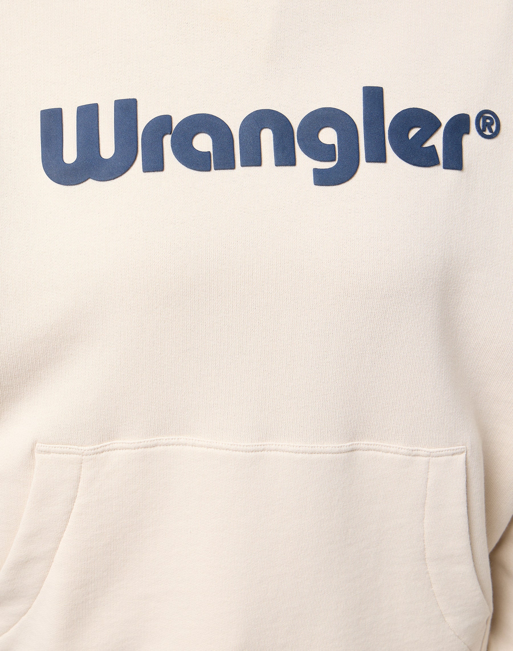 Felpa con cappuccio regular in bianco vintage di Wrangler   