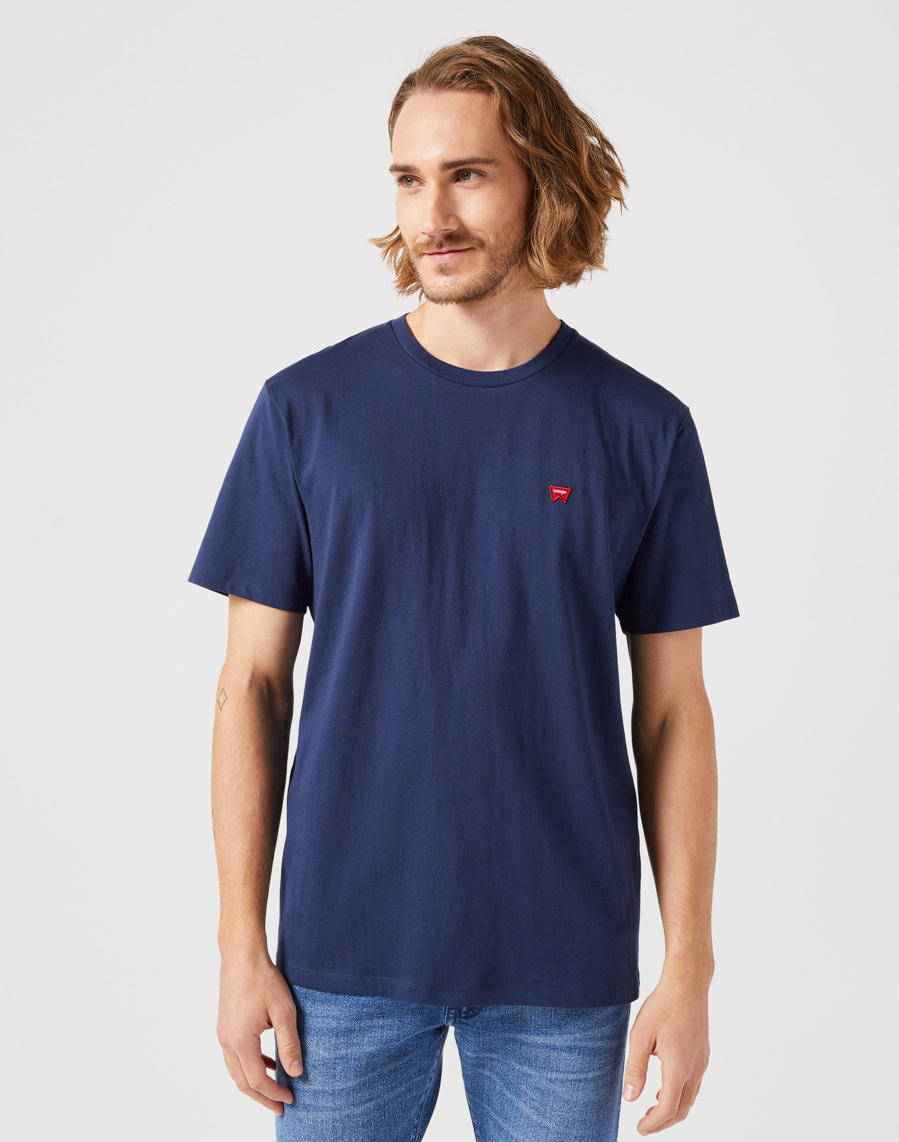 Maglietta Sign Off in T-shirt Wrangler Navy   