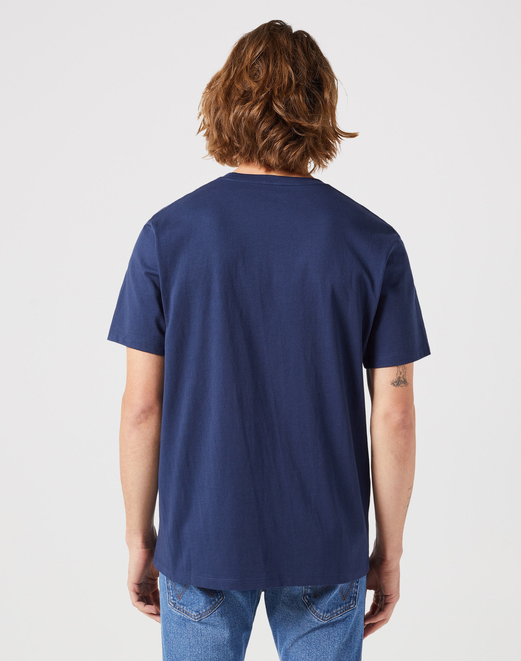 Maglietta Sign Off in T-shirt Wrangler Navy   