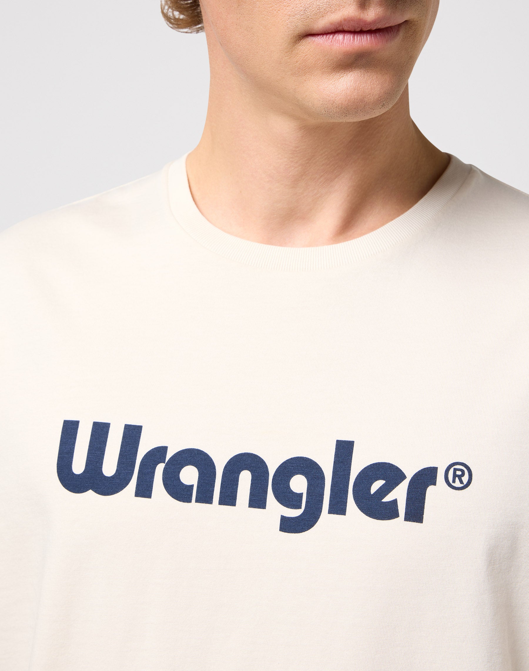 Maglietta con logo in bianco Magliette Wrangler   