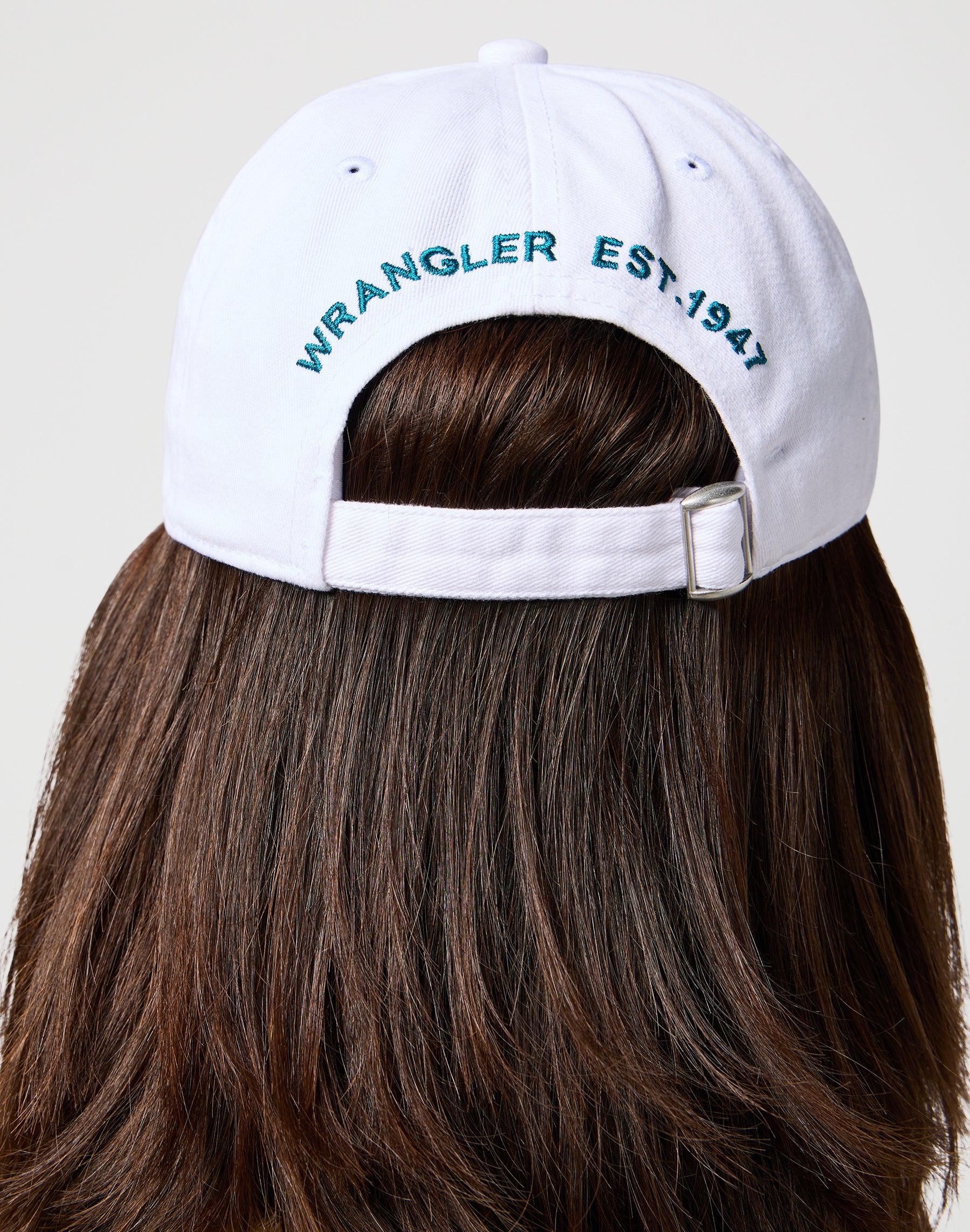 Cappello con logo lavato in bianco Wrangler   