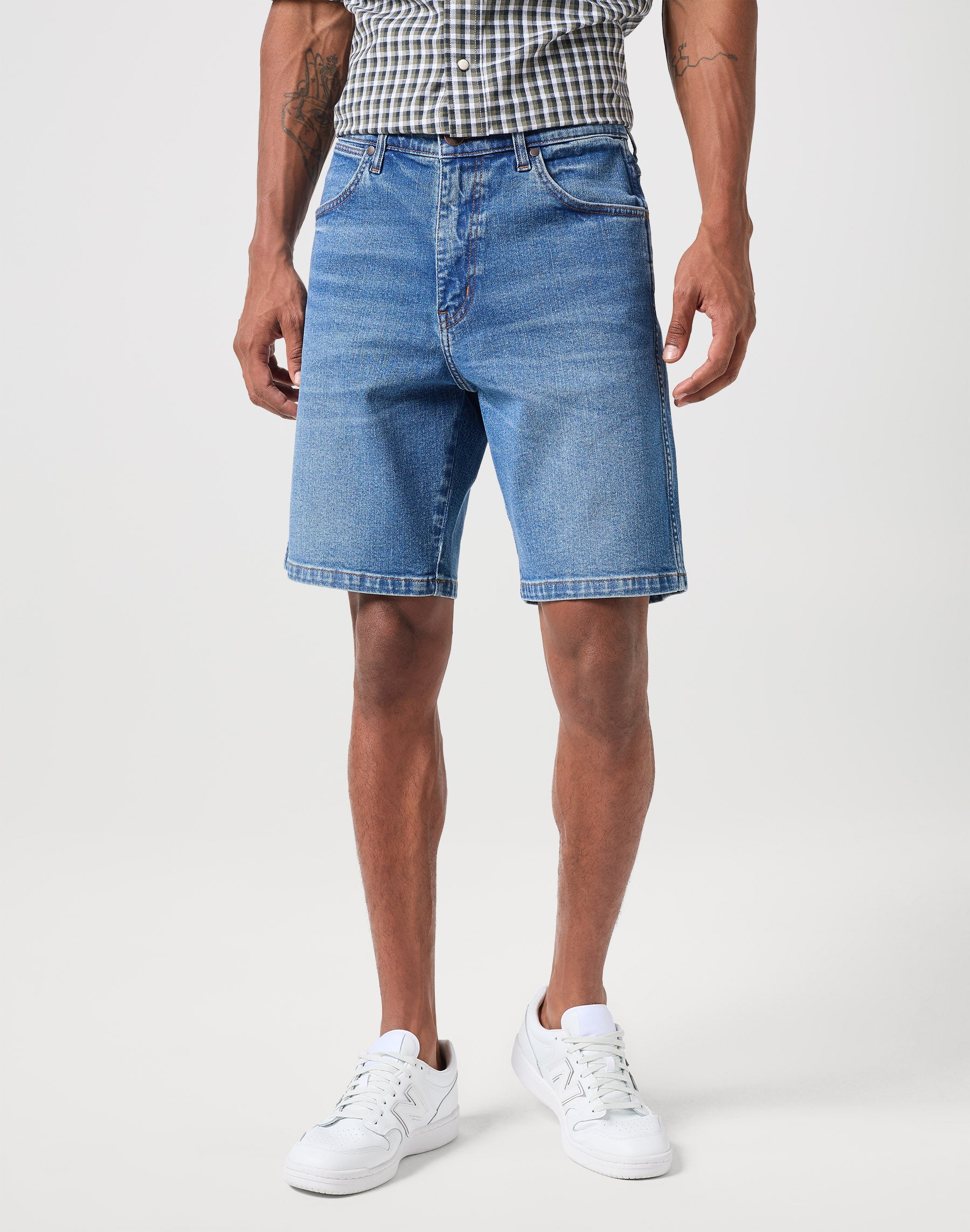 Pantaloncini Frontier Short in denim Guardian Wrangler   