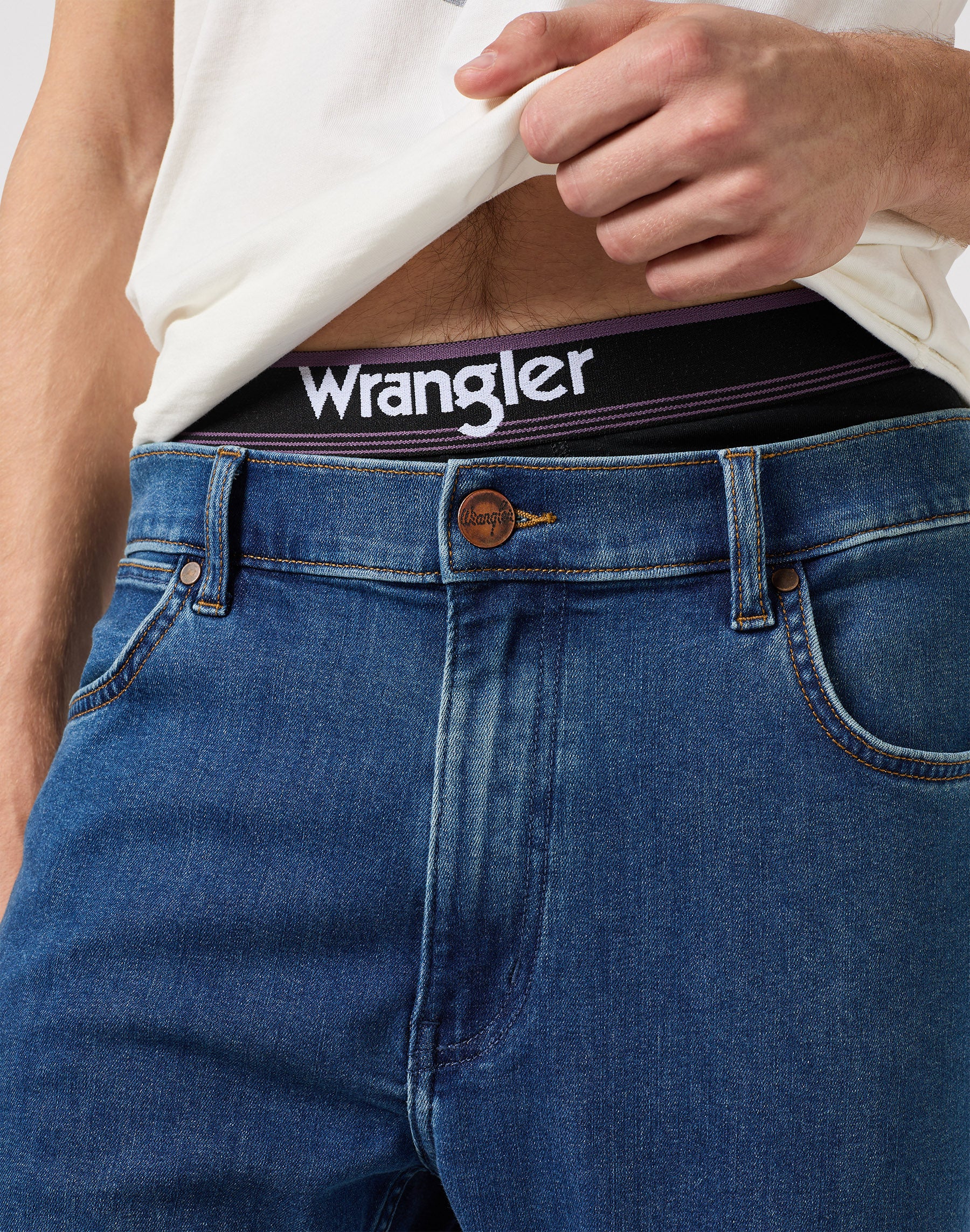 Jeans River in Coldwater Wrangler   