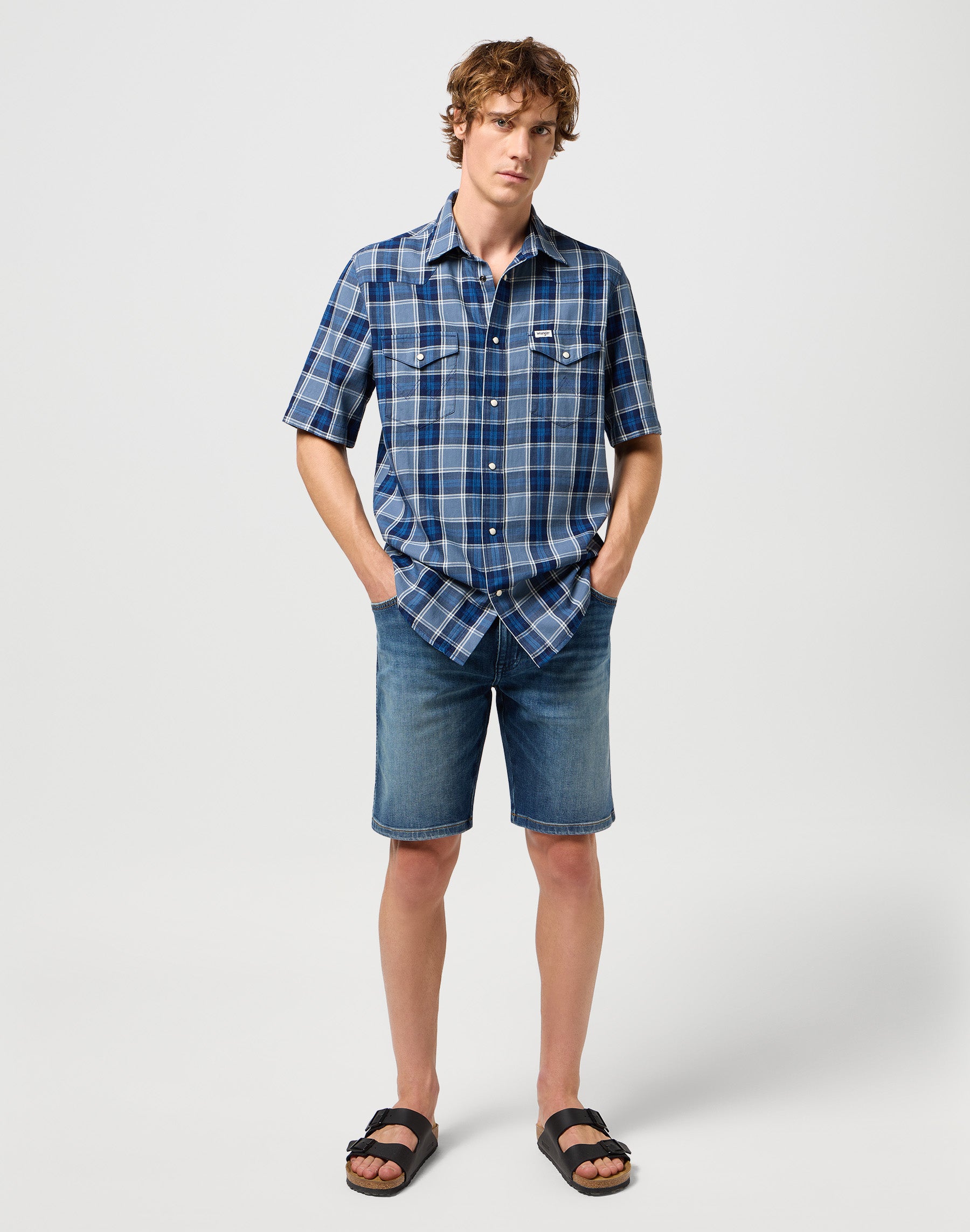 Pantaloncini Texas in Hare Jean Shorts Wrangler   