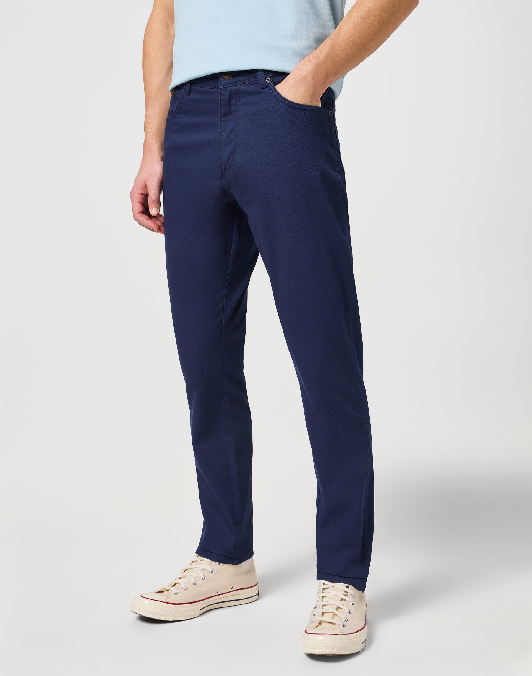 Pantaloni Texas Slim Low Stretch in Dark Navy Wrangler   