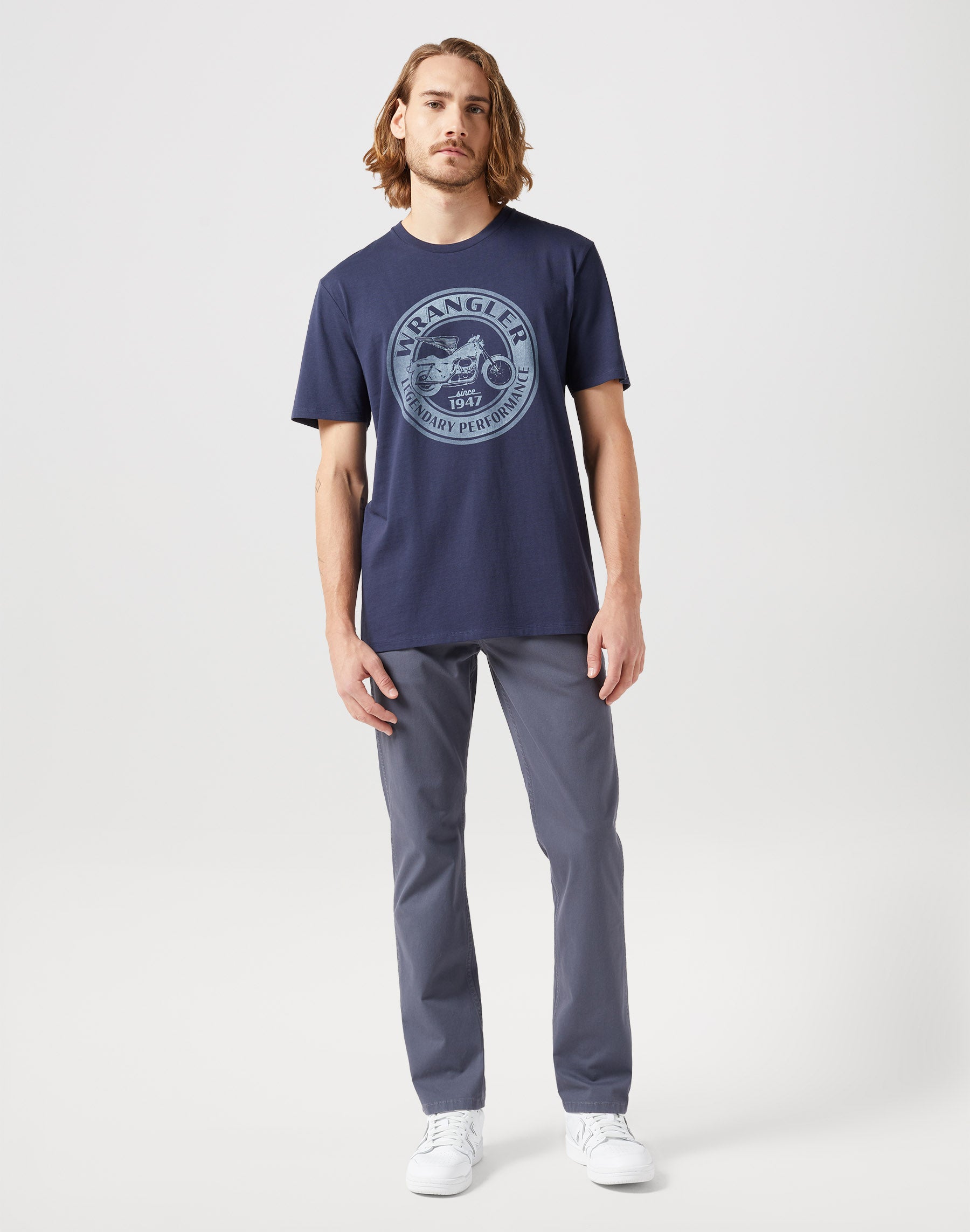 Americana Tee in Navy Magliette Wrangler   