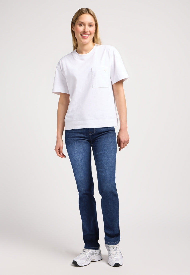 Jeans Marion Straight in Rain Falls Lee